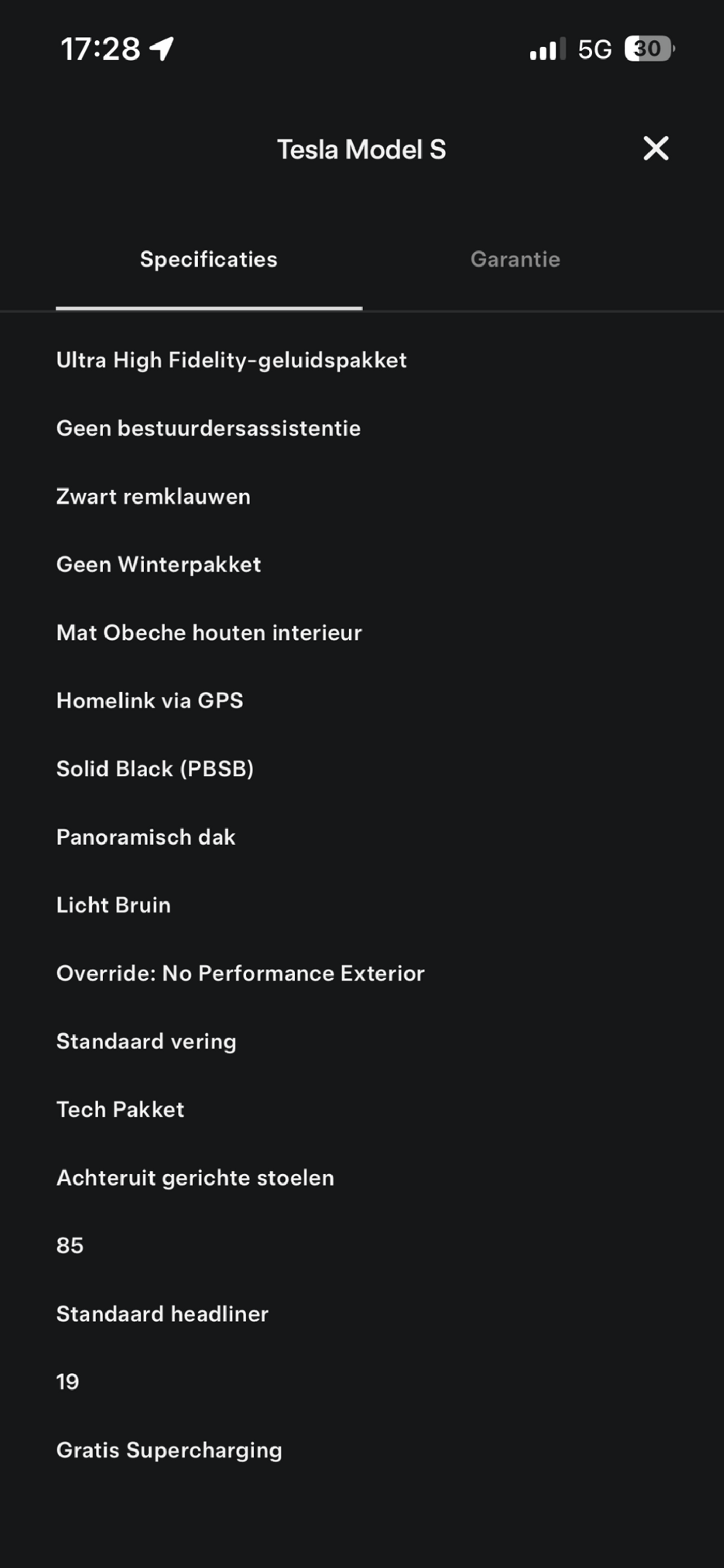 Foto van Tesla Model S