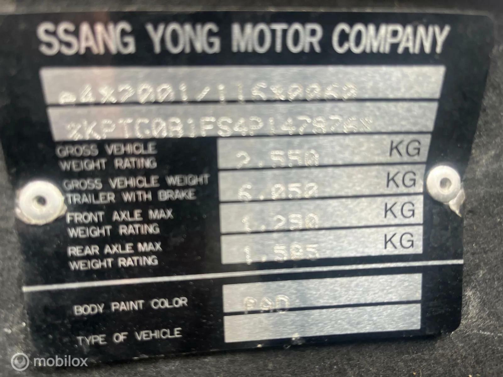 Foto van Ssangyong Rexton