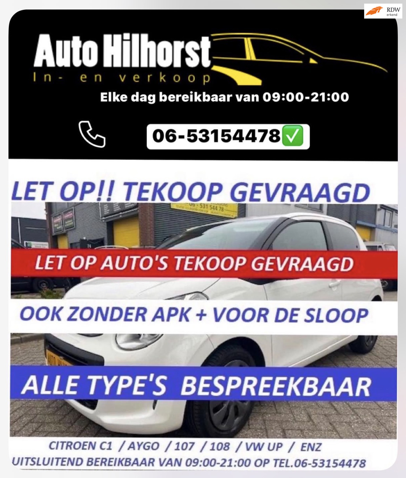 Mini Mini Cooper Clubman 1.6 Cooper Chili ( motor problemen ) handel export onderdelen 2008 - voorkant