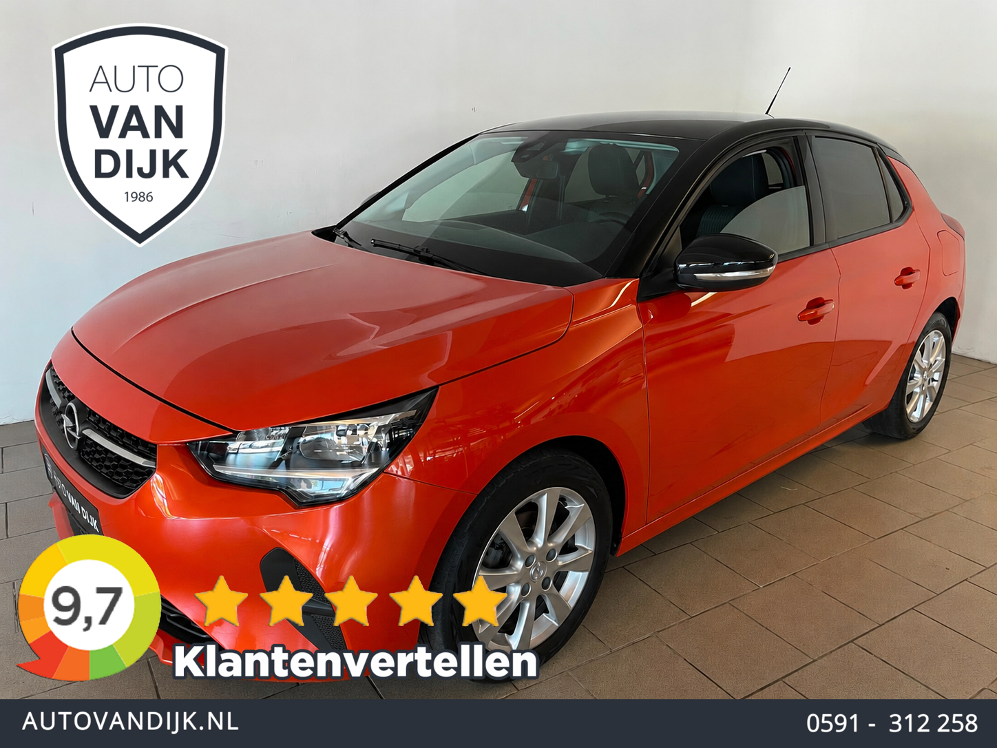 Opel Corsa 1.2 Edition AIRCO APPLE CARPLAY CRUISE 16 INCH LM VELGEN 2022 - voorkant
