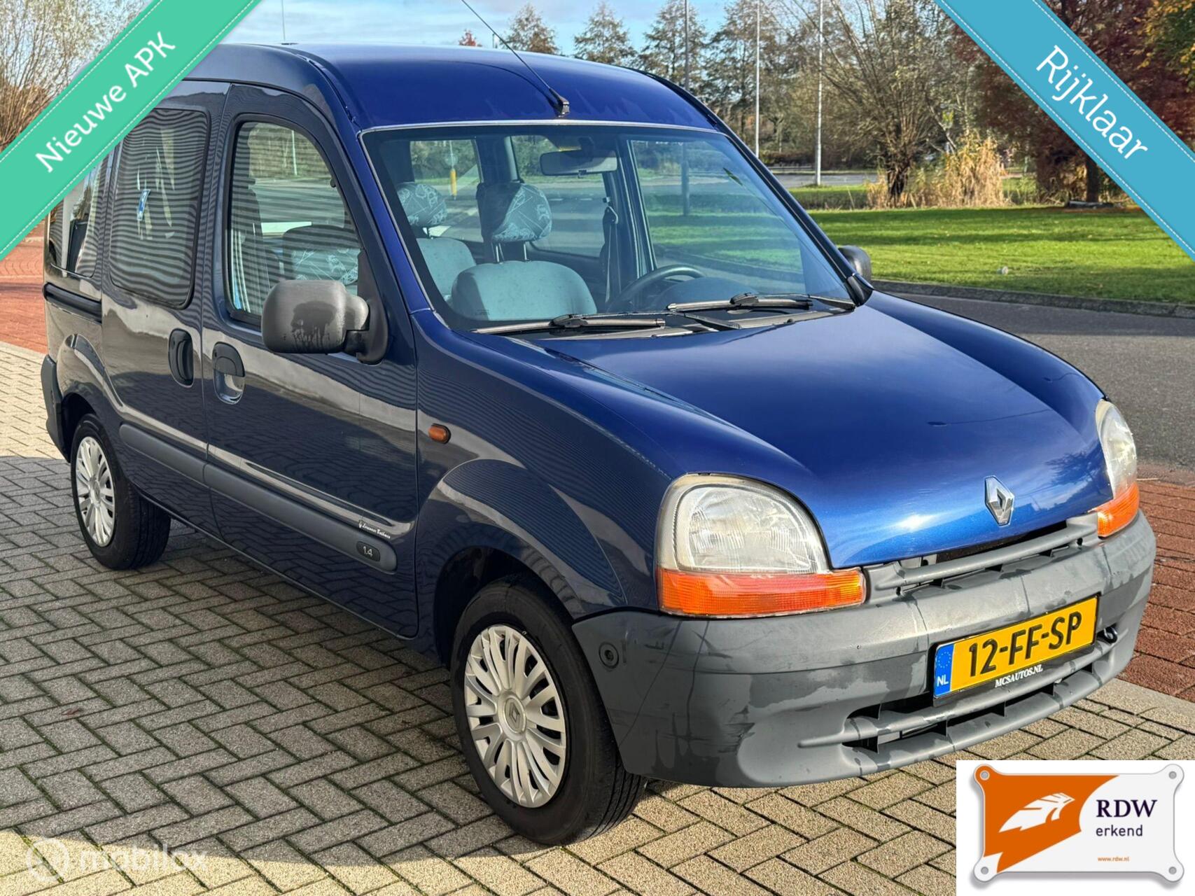 Renault Kangoo 1.4 RTE ROLSTOELAUTO/NIEUWE APK 2000 - voorkant