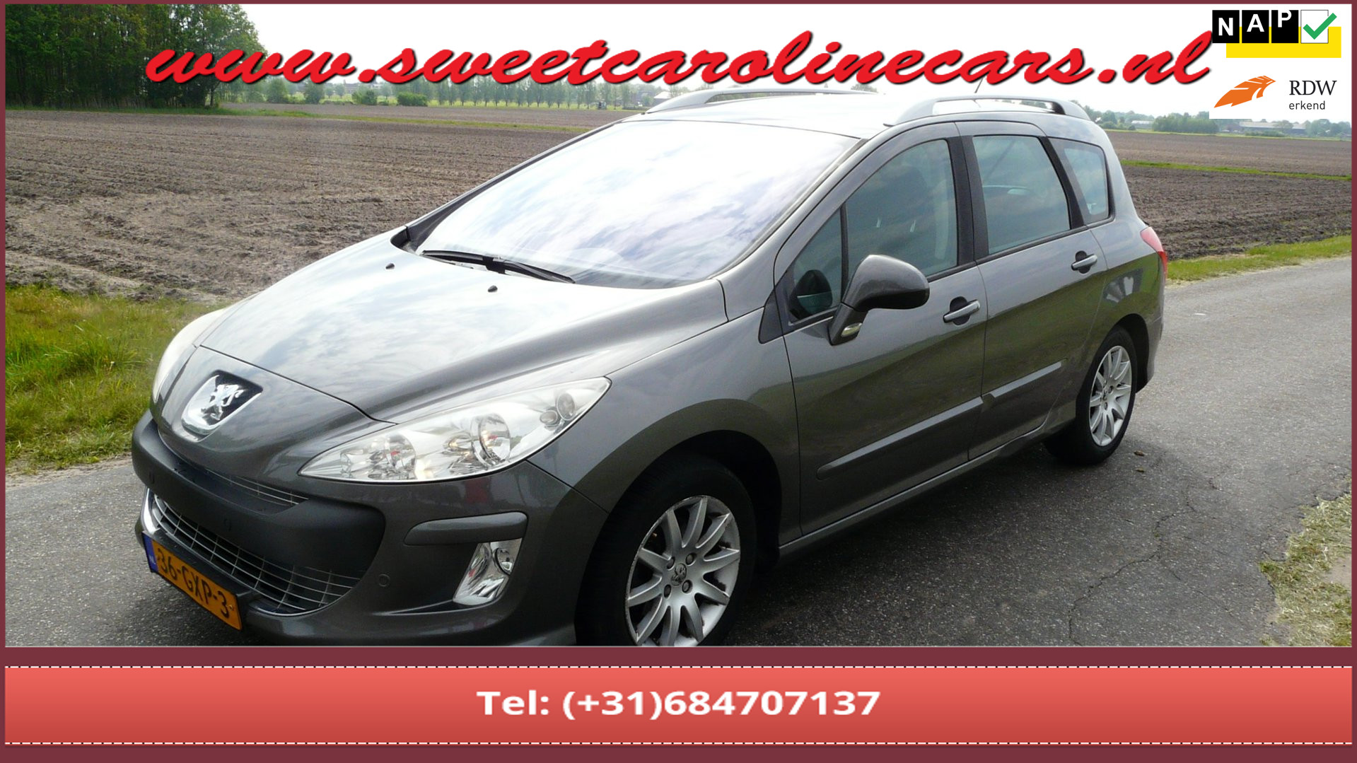 Peugeot 308 1.6 VTi XS,Panorama,Elec.pakket,Cruise,Lmv's,Trekhaak 2008 - voorkant