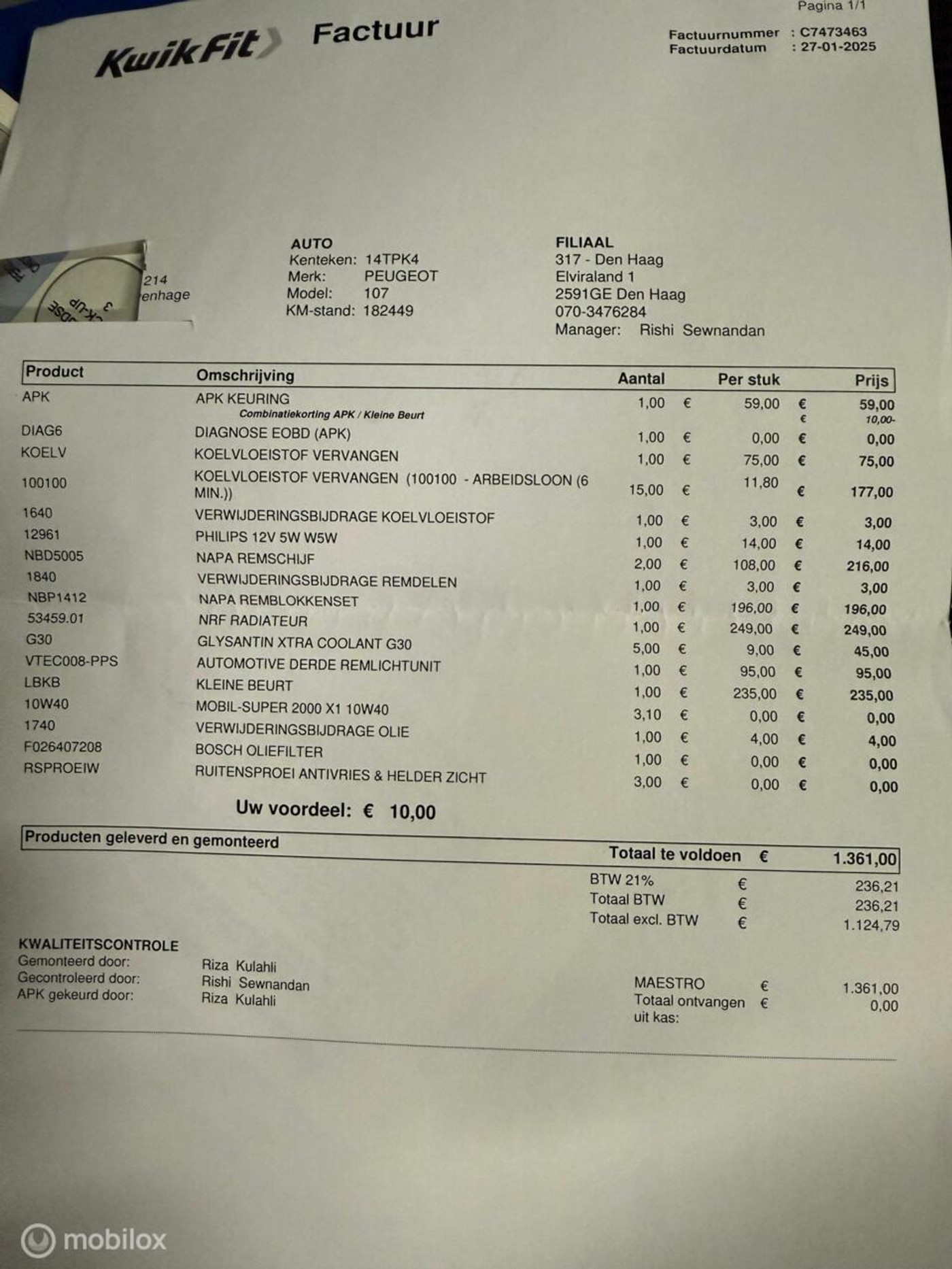 Foto van Peugeot 107