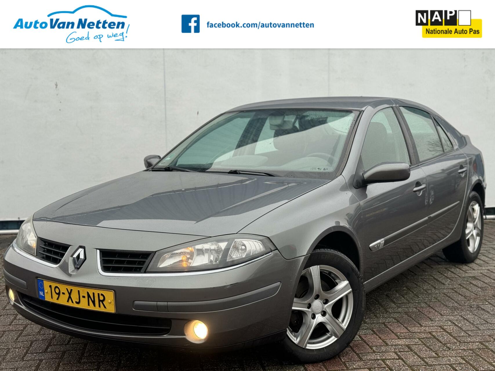 Renault Laguna 1.6-16V 112pk, Clima, Gr.Navi,Lmv,Tech Line 2007 - voorkant