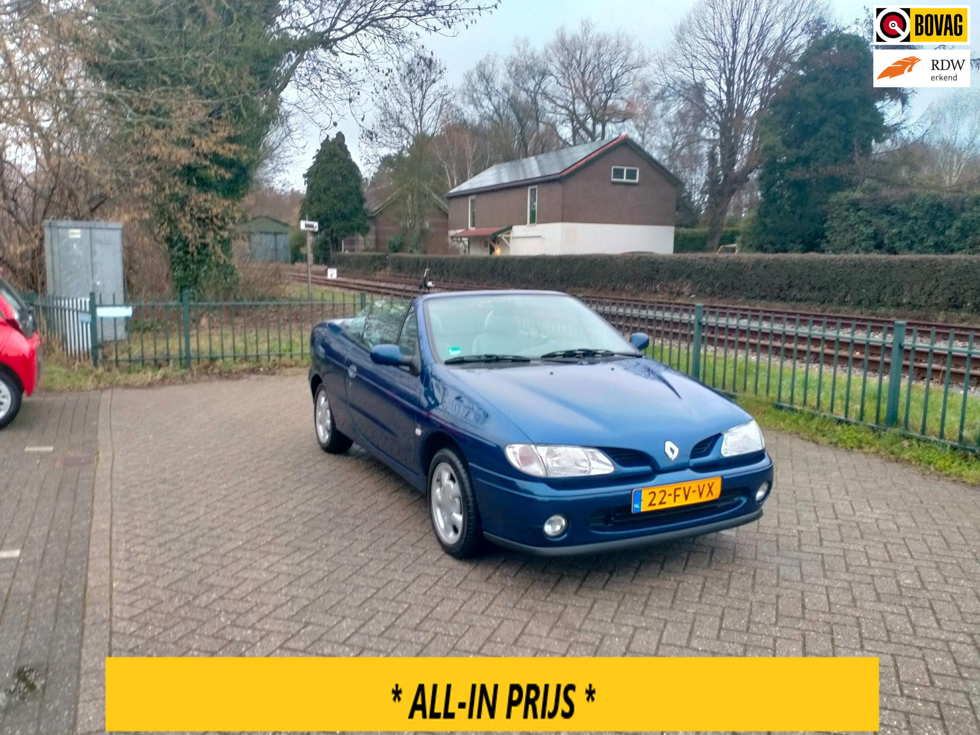 Renault Megane Cabriolet 1.6e zeer nette auto liefhebbersauto ALLINPRIJS 1997 - voorkant
