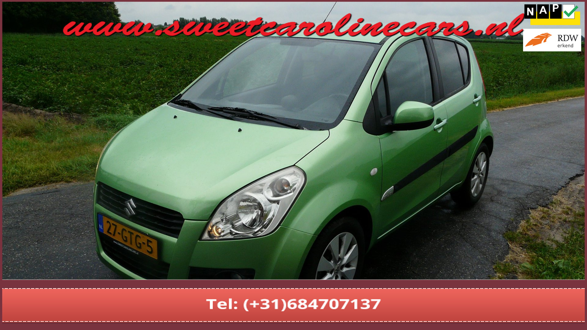 Suzuki Splash 1.0 Exclusive,Airco,Elec.pakket,Lmv's! 2008 - voorkant