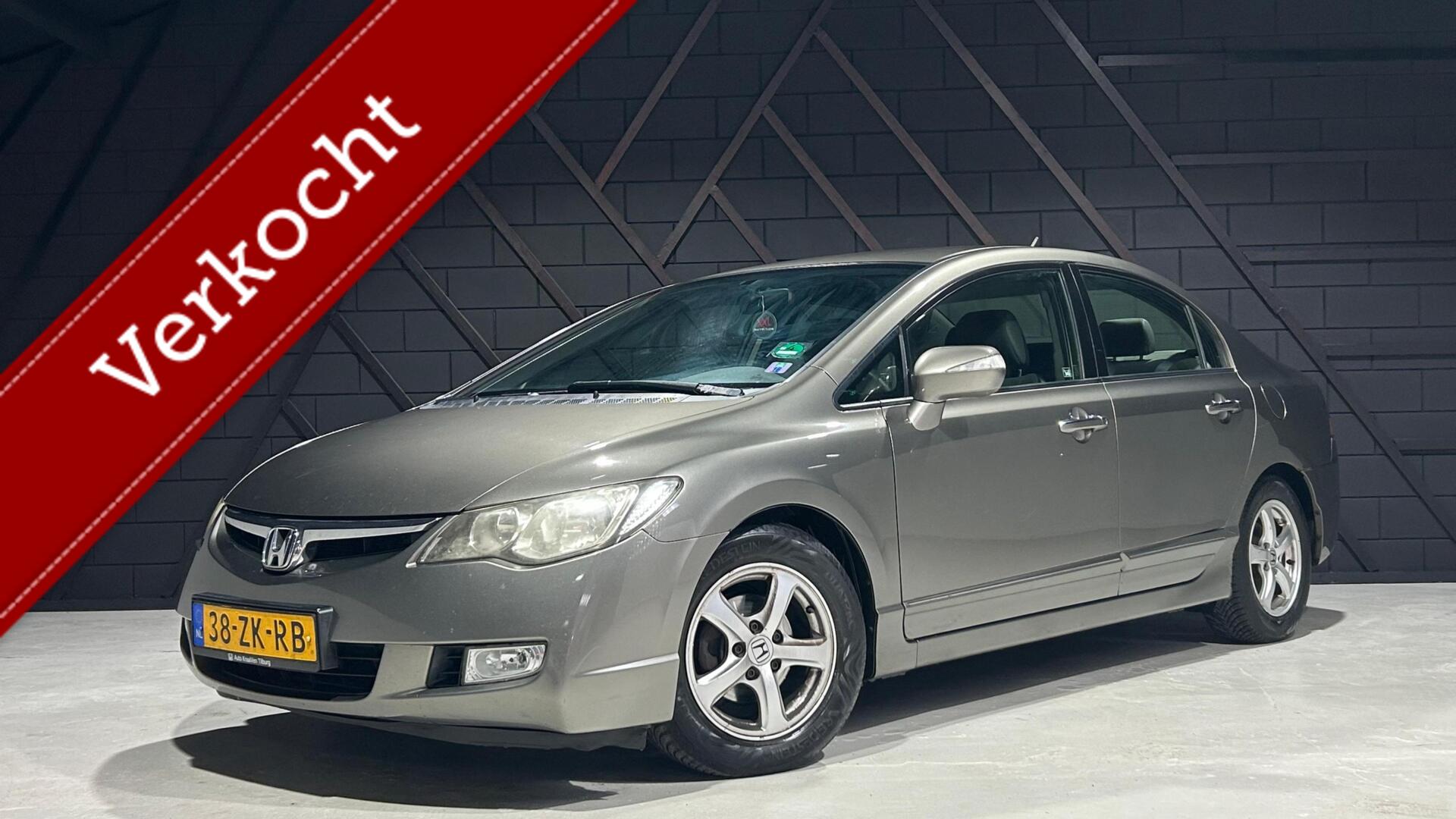 Honda Civic 4dr Hybrid 1.3 Hybrid/4e Eig/Deal Ond/Airco/Cruise/95PK/NAP 2008 - voorkant