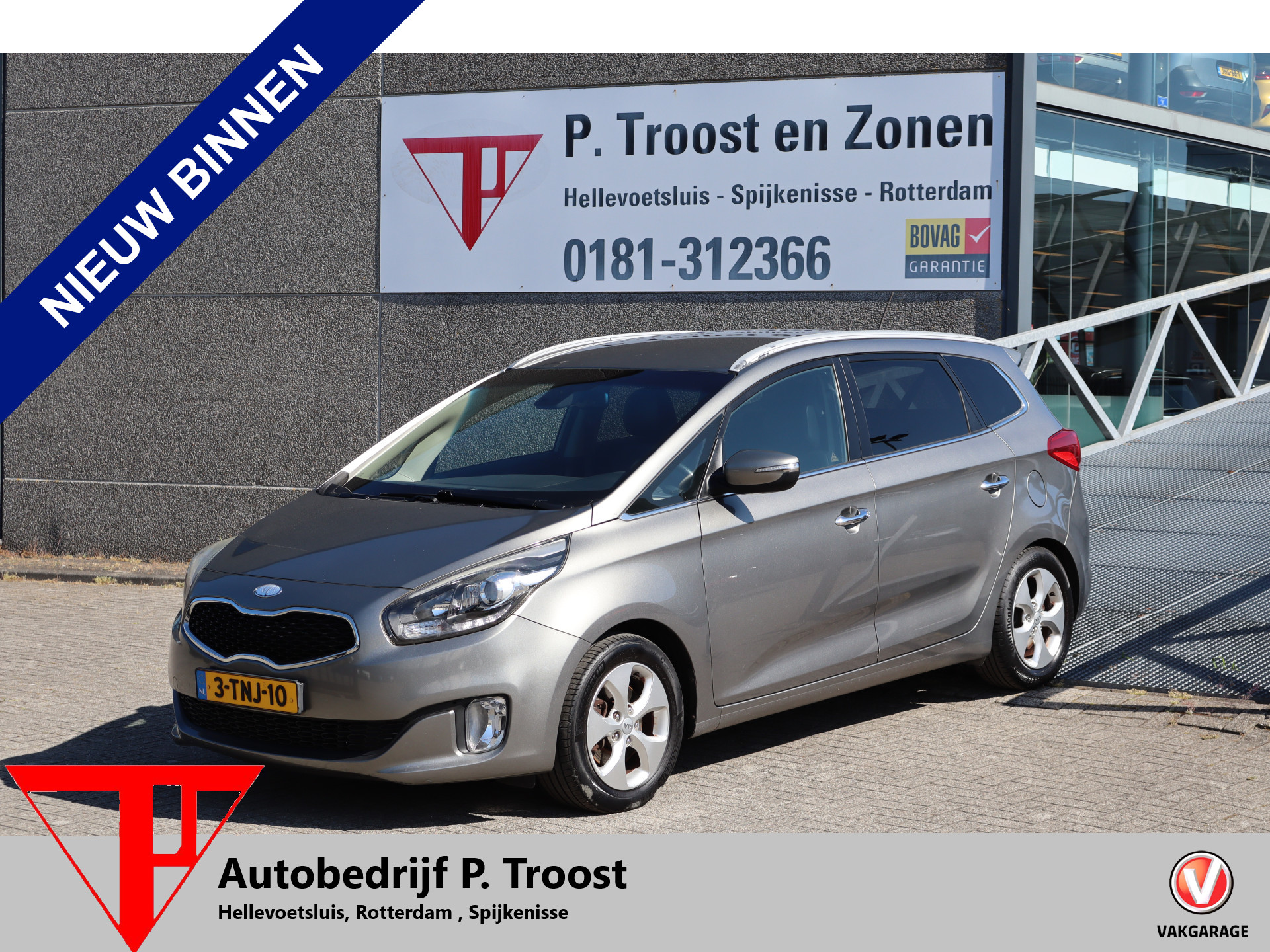 Kia Carens 1.6 GDi Super Pack Achteruitrijcamera/Navigatie/Stoel en Stuurverwarming/Parkeersensoren/Climate control/Bluetooth/Lederen interieur 2014 - voorkant