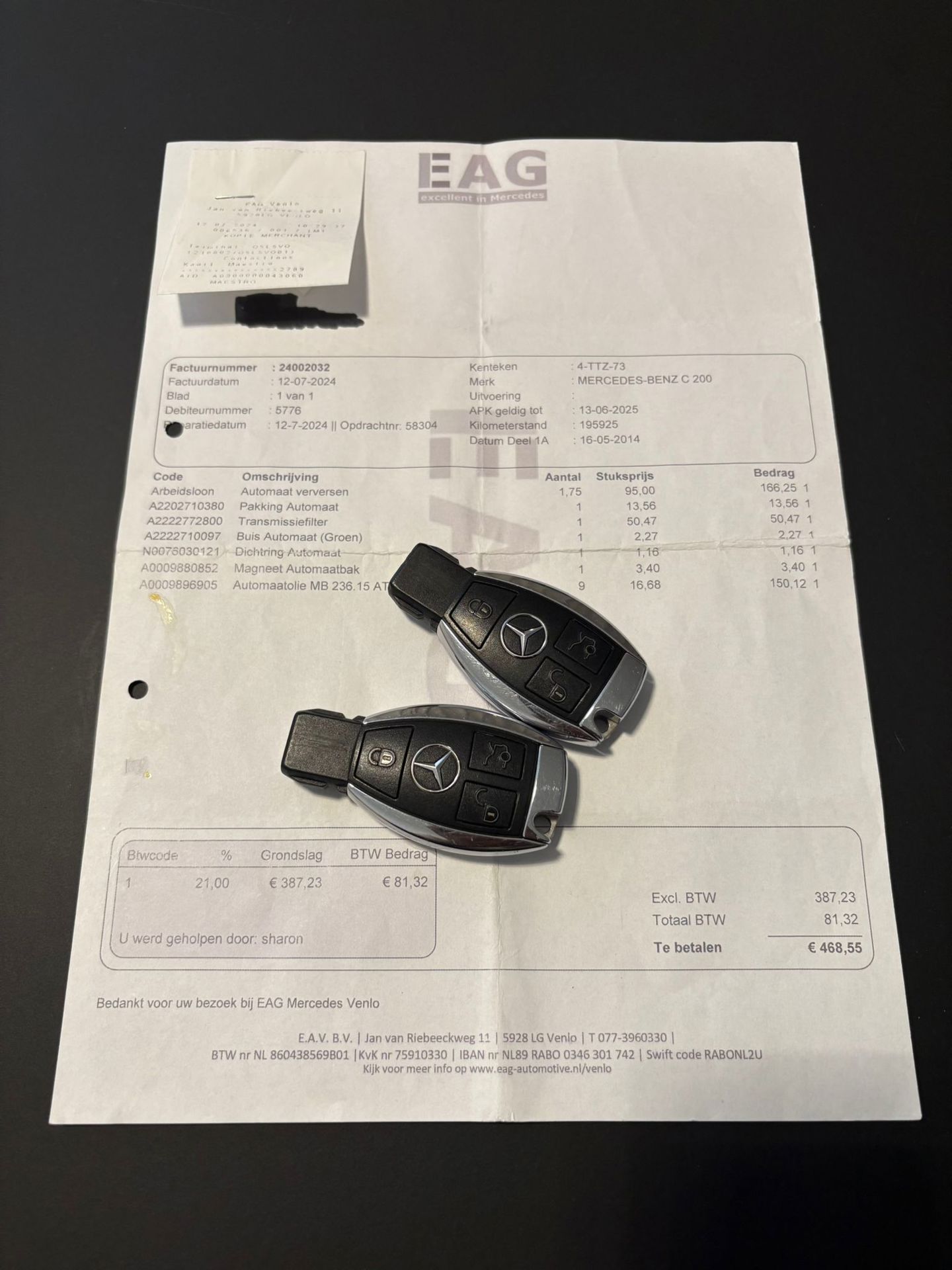 Foto van Mercedes-Benz C 200