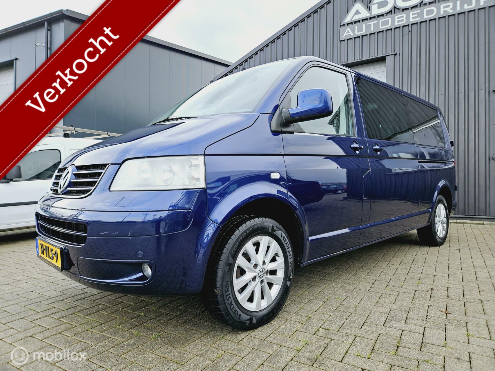 Volkswagen Transporter 2.5 TDI 340 Budgetline DC AUTOMAAT AIRCO 2X SCHUIFDEUR SCHUIFDAK APK 10/2024 2008 - voorkant