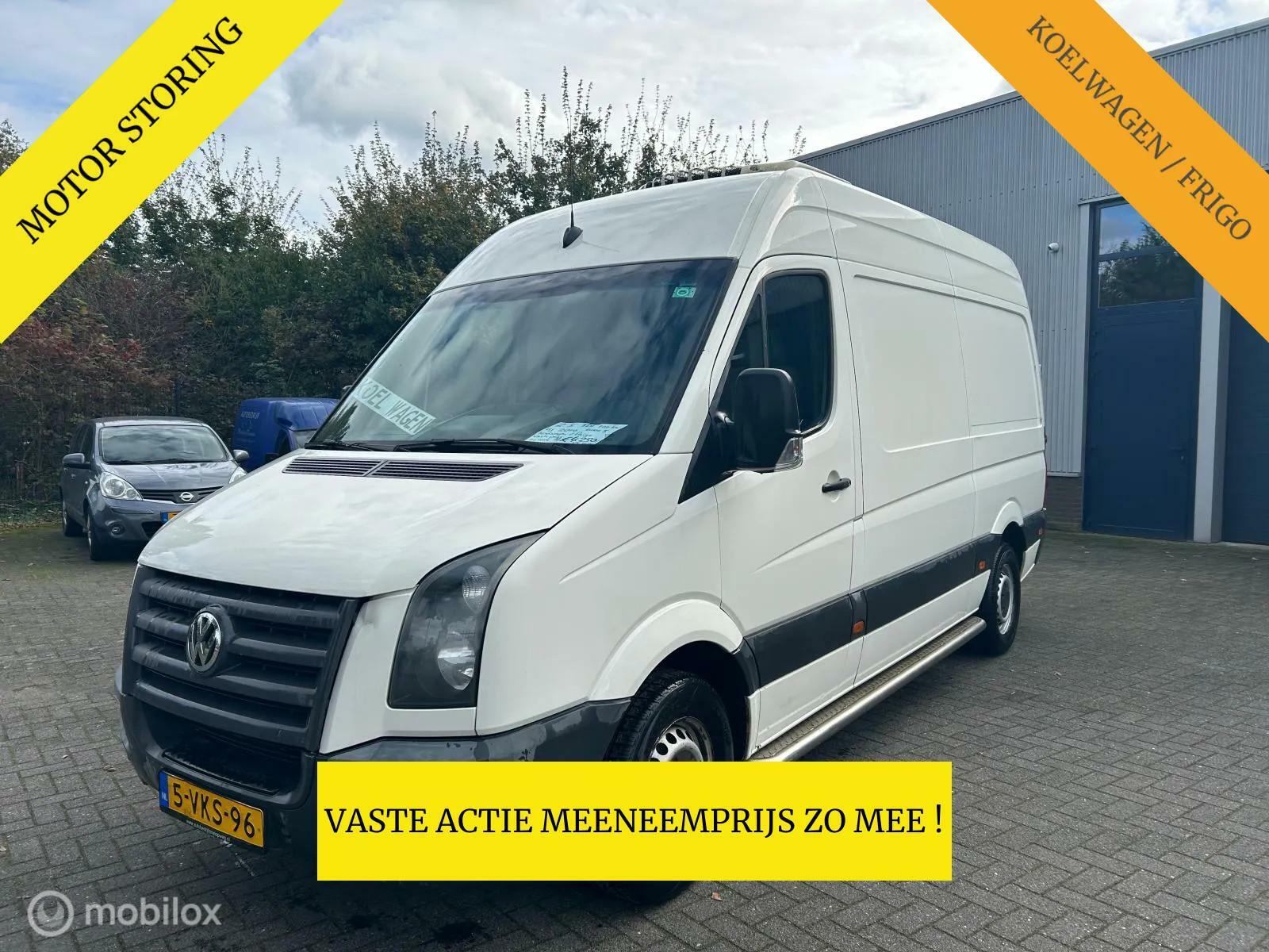 Volkswagen Crafter 35 2.5 TDI L2H2 KOELWAGEN / FRIGO AUTOMAAT, AIRCO, EURO 5 MOTOR 2010 - voorkant
