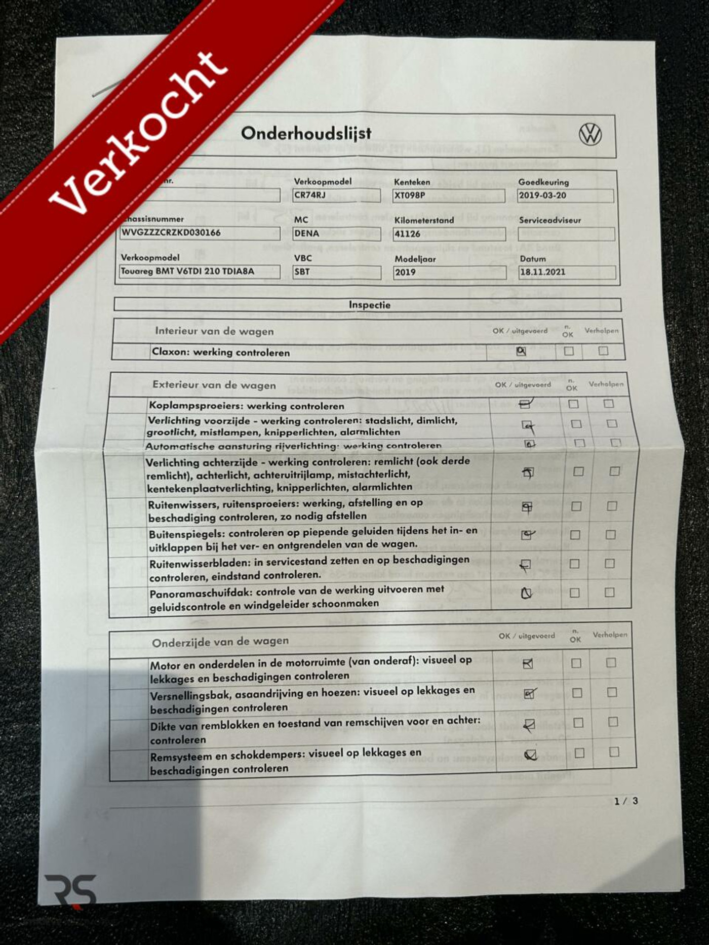 Foto van Volkswagen Touareg