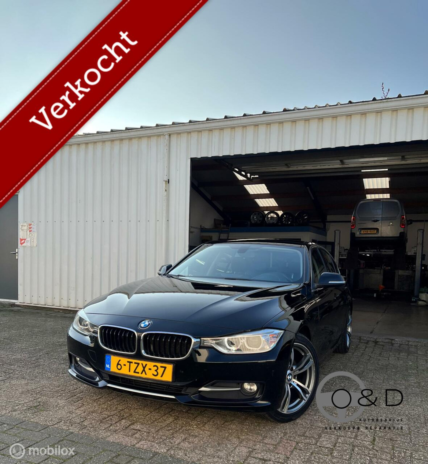 BMW 3-serie 320d M Sportline|200PK|Automaat|Navi|Leer|LED 2014 - voorkant