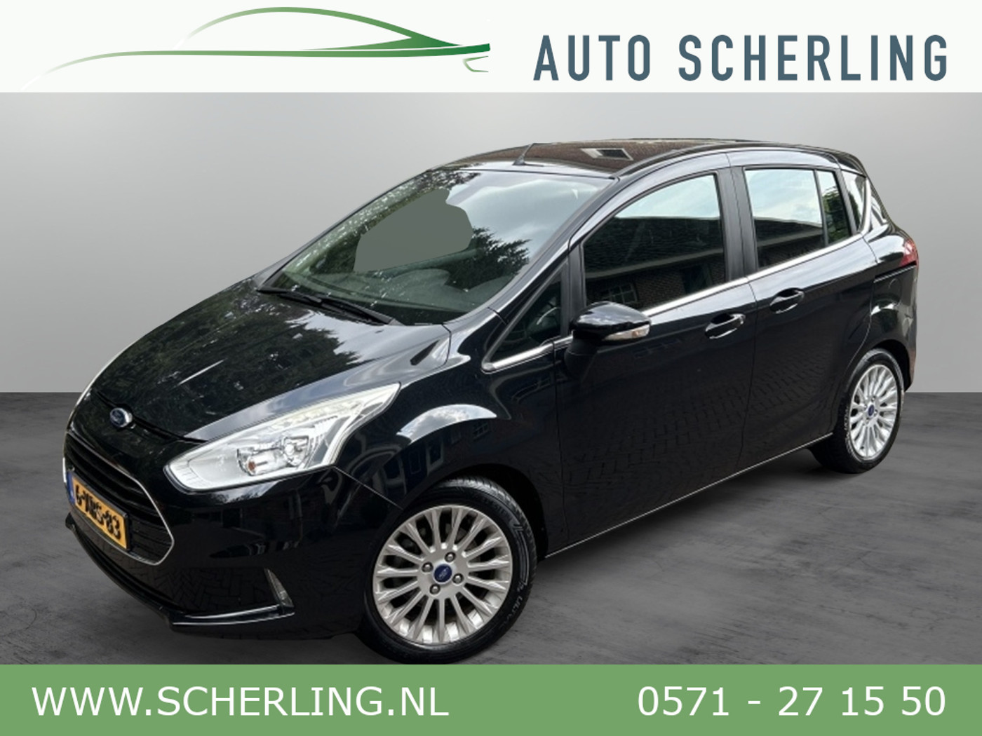 Ford B-max 1.0 EcoB. Titanium Slecht 97.000 km! NL-auto 2014 - voorkant