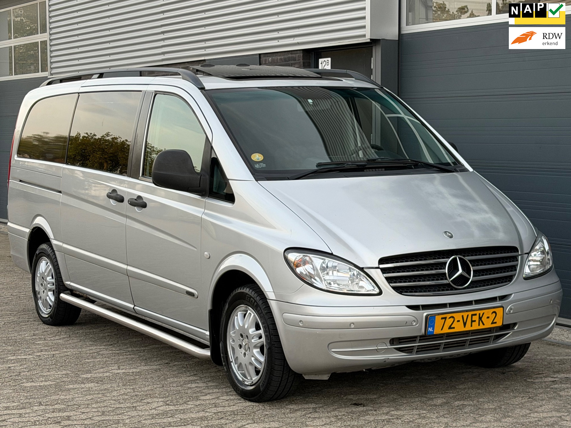 Mercedes-Benz 639 Vito 120 CDI 3.0 V6 120 CDI 320 Lang DC luxe Marco Polo SCHUIFDAK CRUISE CLIMA 2007 - voorkant