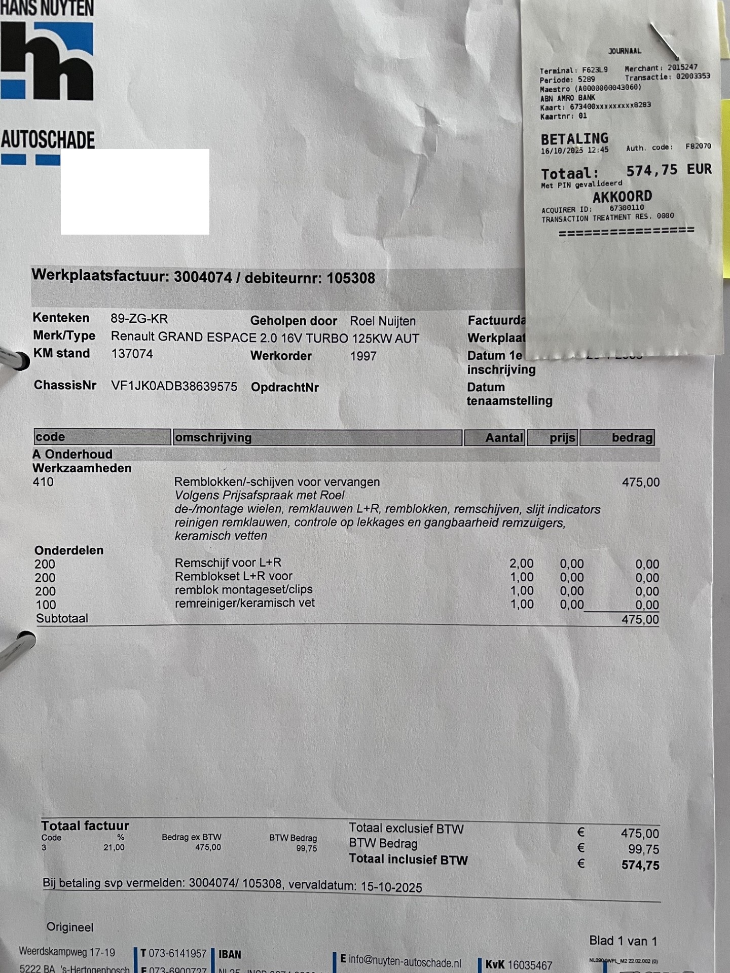 Foto van Renault Espace
