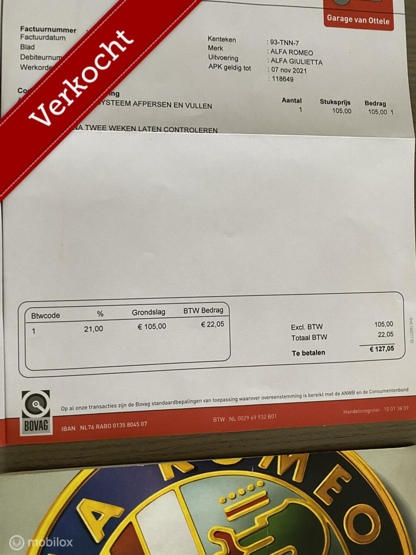 Foto van Alfa Romeo Giulietta