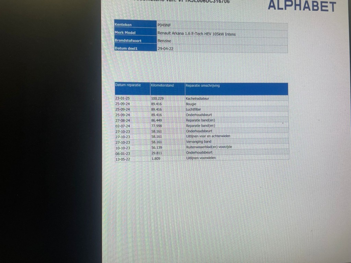 Foto van Renault Arkana E-tech