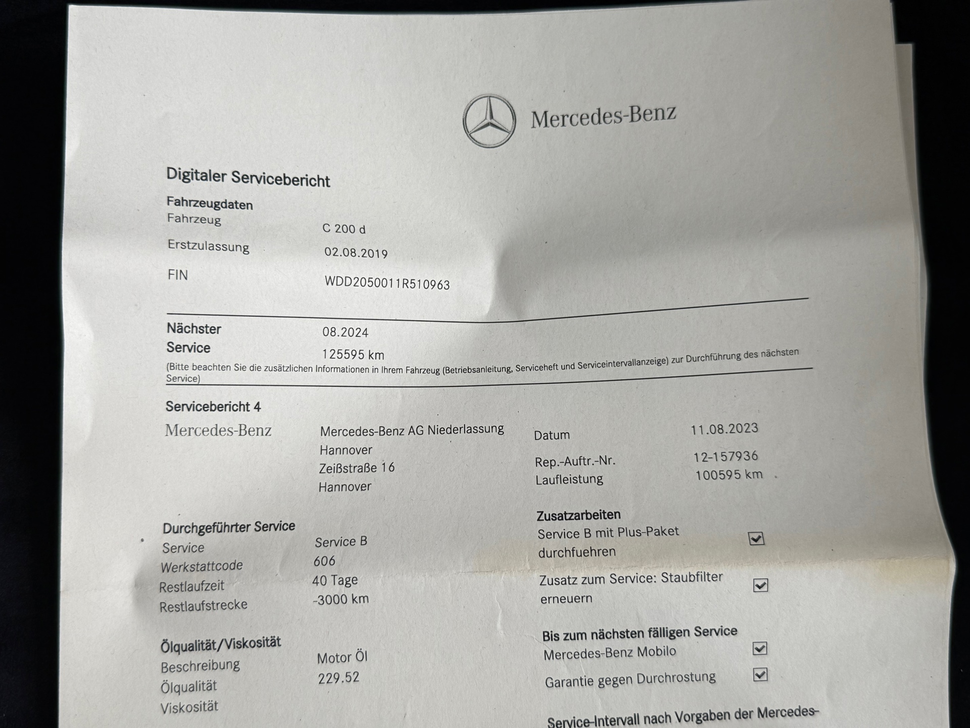 Foto van Mercedes-Benz C 200 D