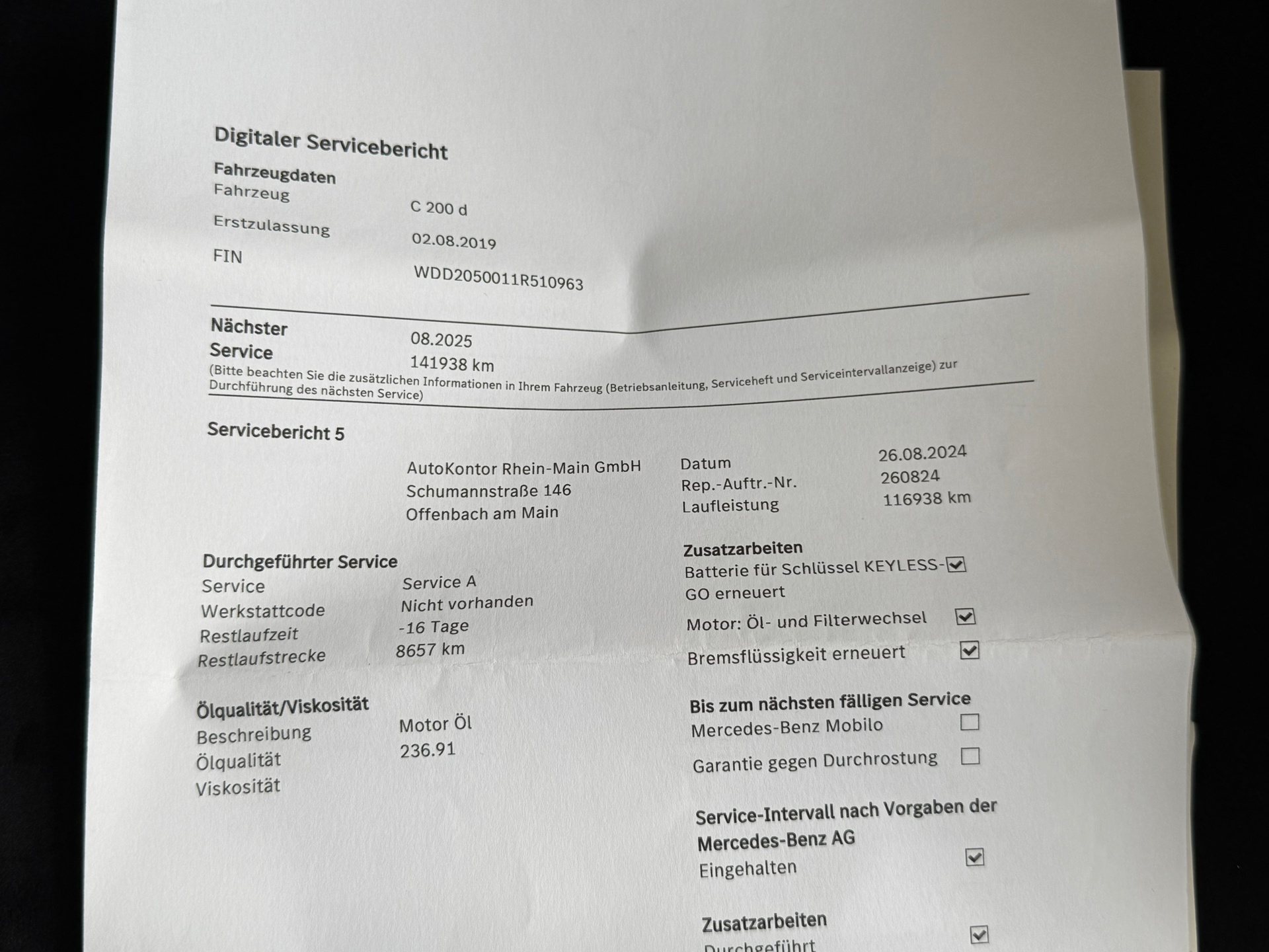 Foto van Mercedes-Benz C 200 D