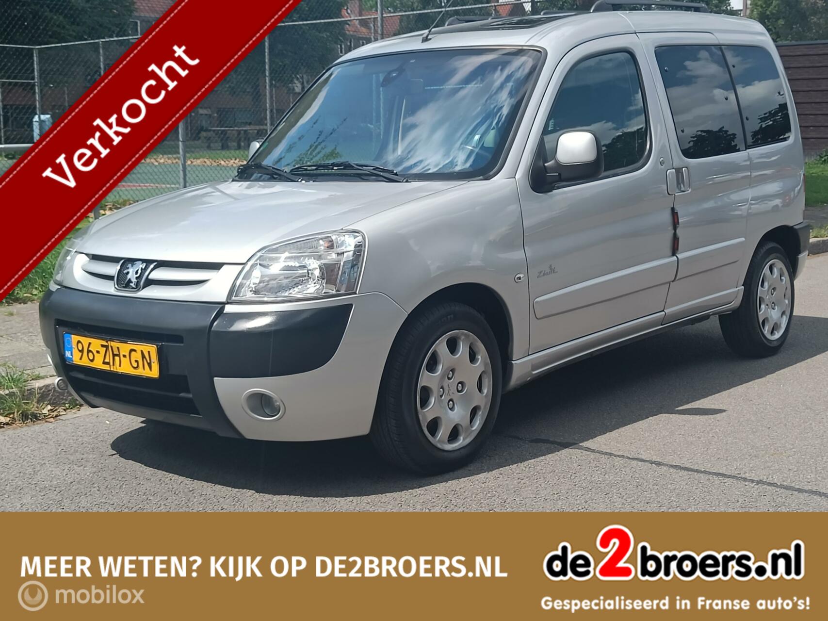 Peugeot Partner Tepee 1.6 Zenith/ Lage kilometers/ Panodak 2008 - voorkant