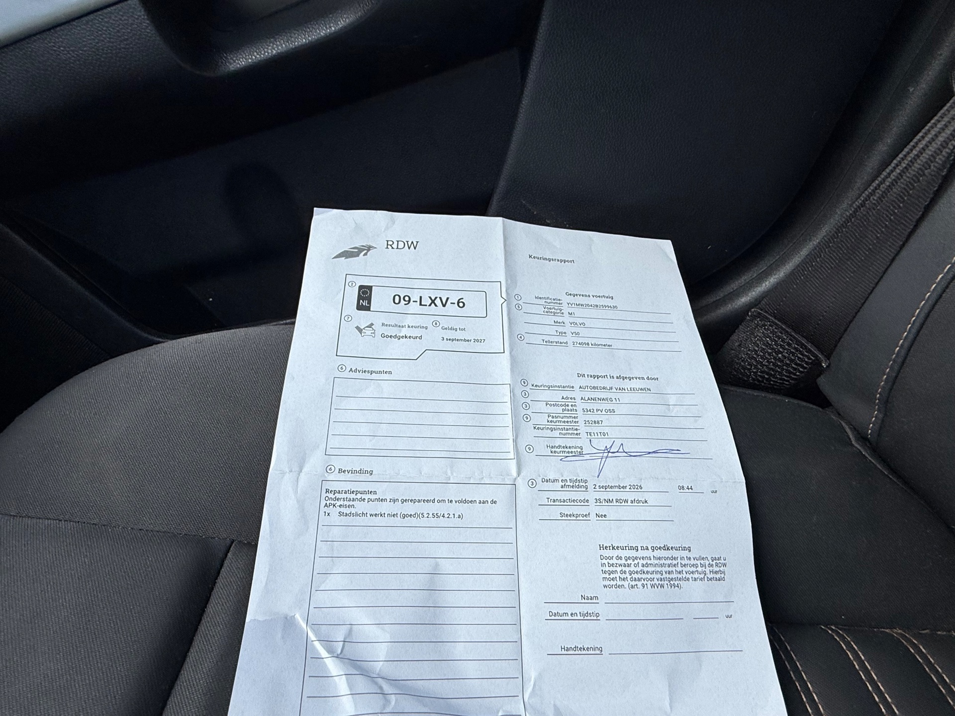 Foto van Volvo V50