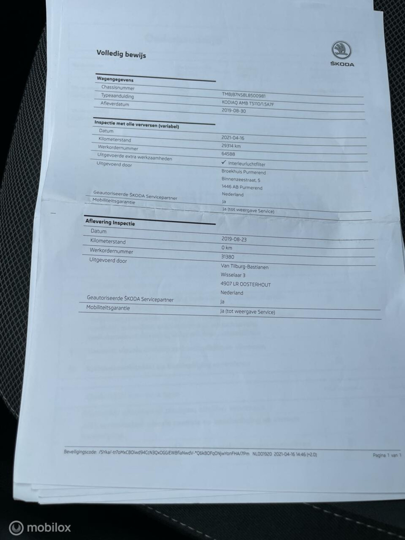 Foto van Skoda Kodiaq