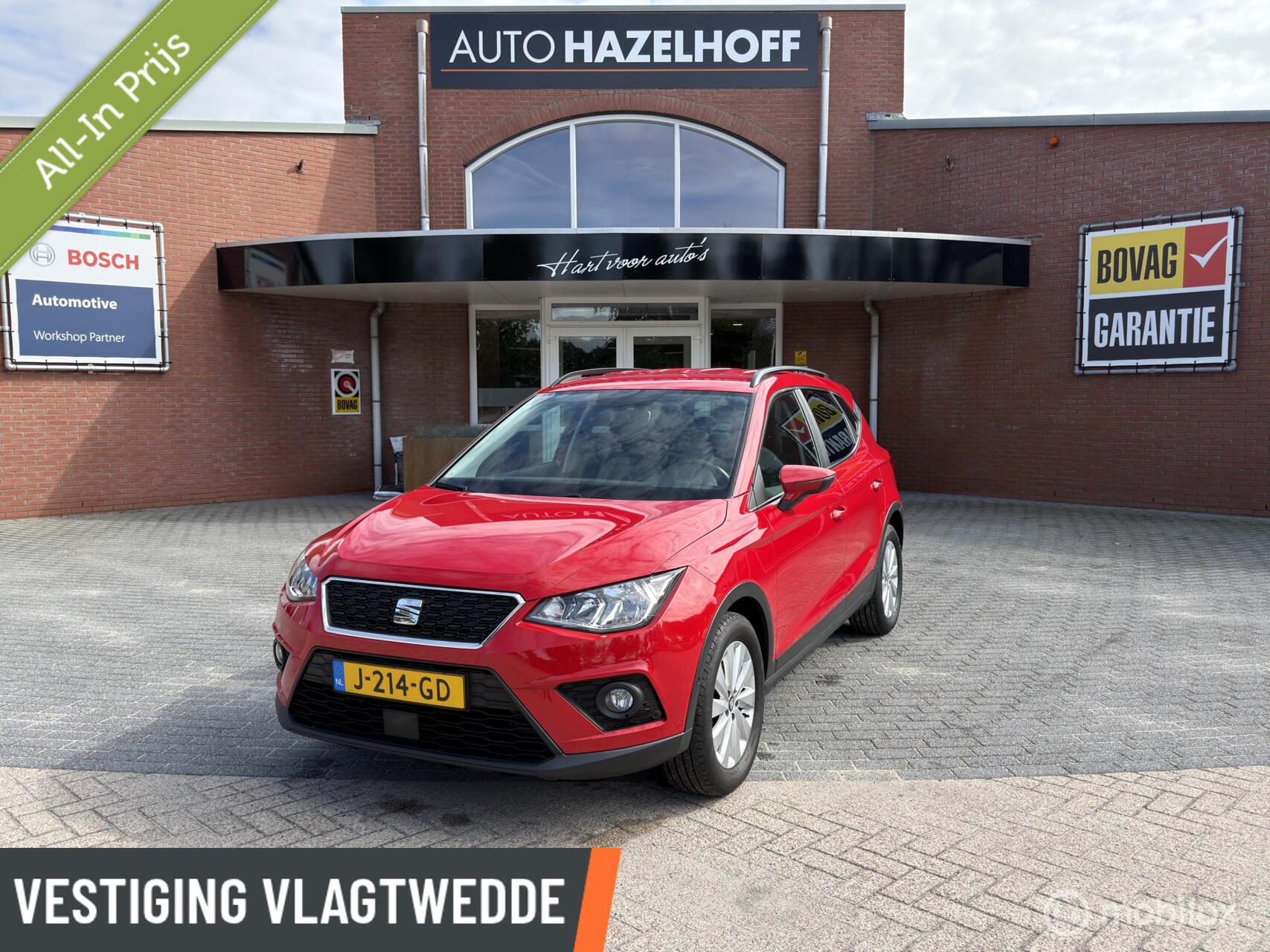 Seat Arona 1.0 TSI Style Business Intense | Clima | PDC V+A | Apple Carplay/Android Auto | Navi | Keyless | 2020 - voorkant