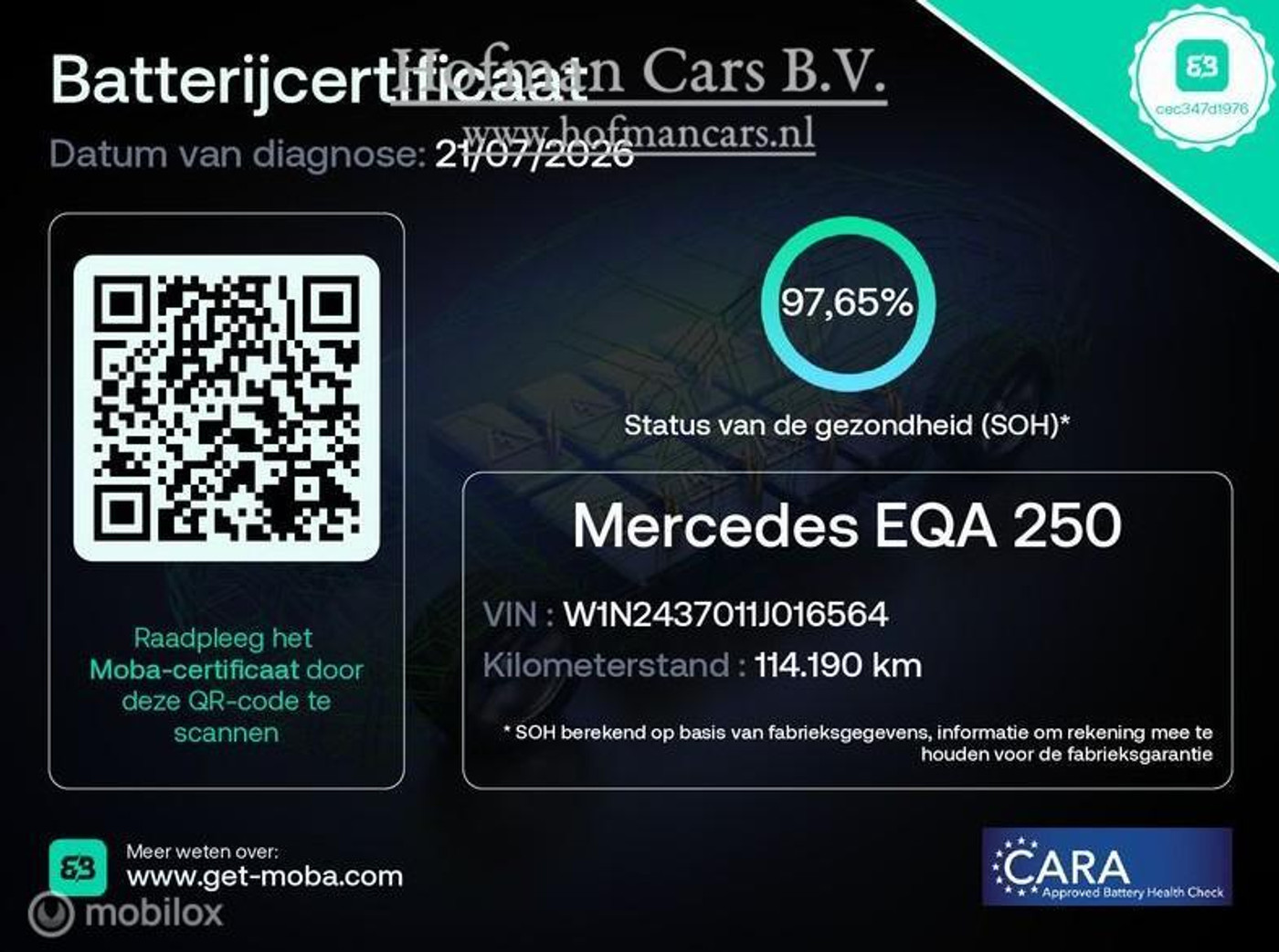 Foto van Mercedes-Benz Eqa 250