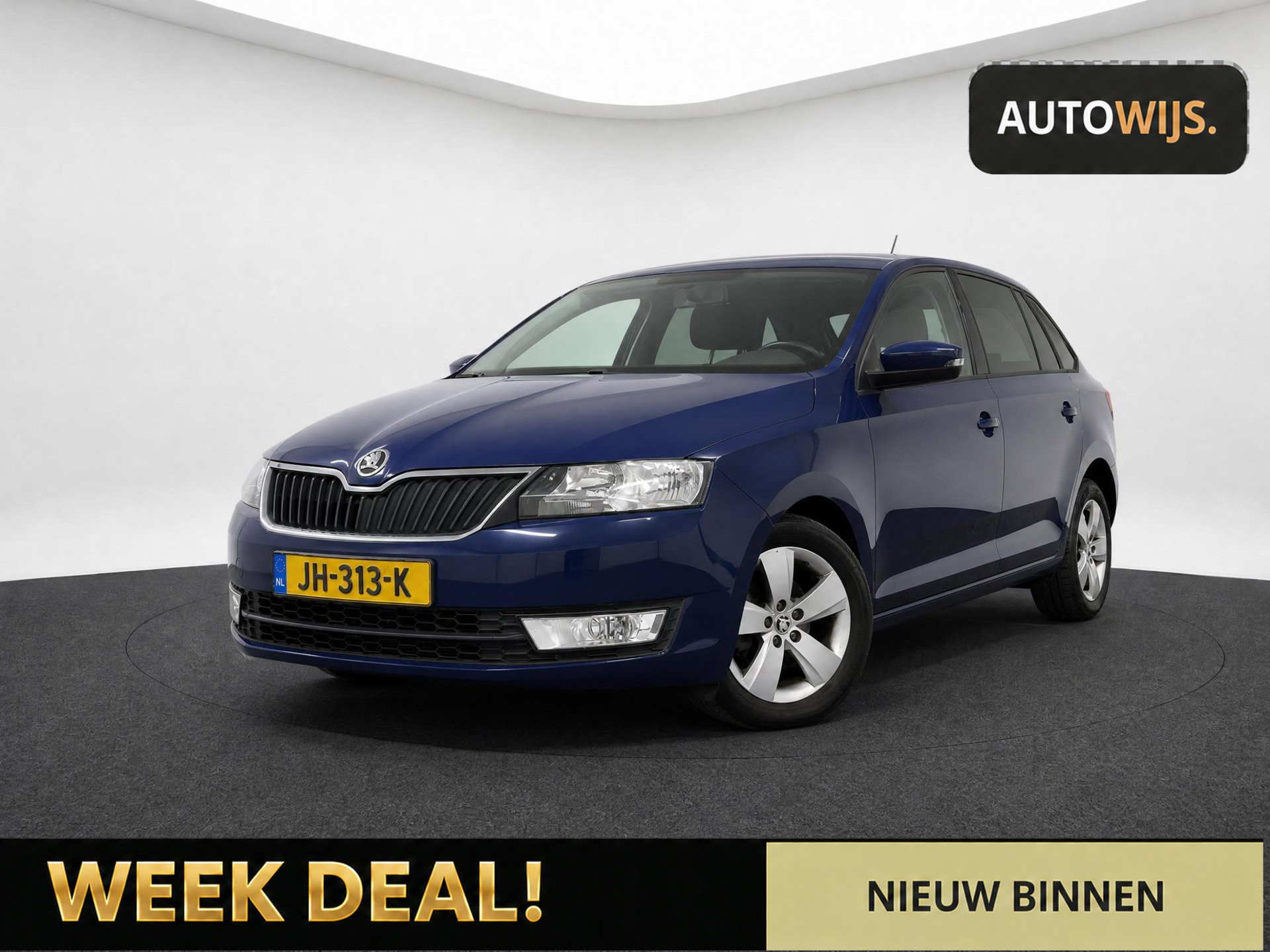 Skoda Rapid 1.4 TDI Greentech JOY|AUT|NL AUTO|BTW|PDC|NAVI|APK 4-2027 2016 - voorkant