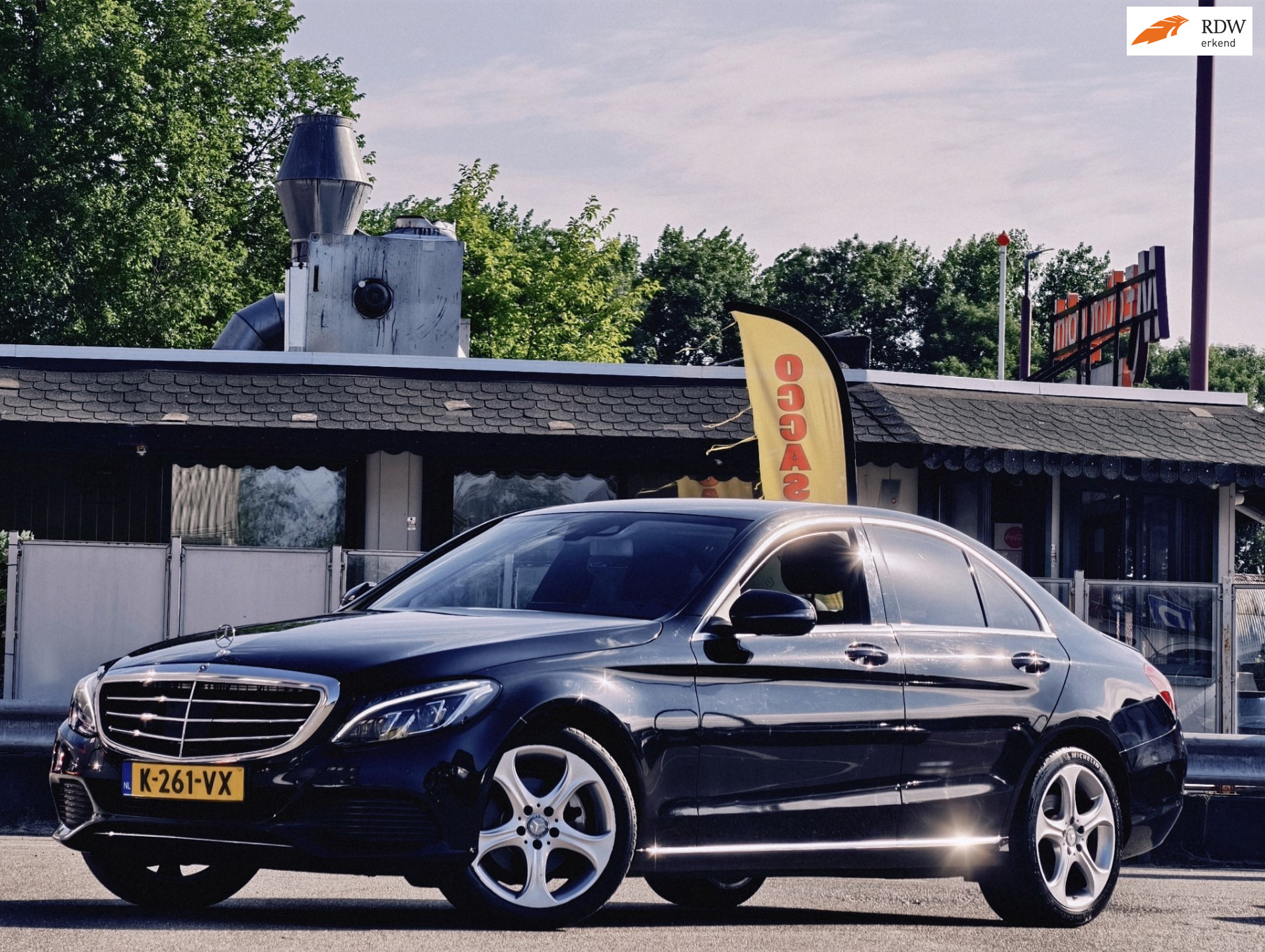 Mercedes-Benz C 200 200 Premium Plus-AUTOMAAT-LEER- 2017 - voorkant