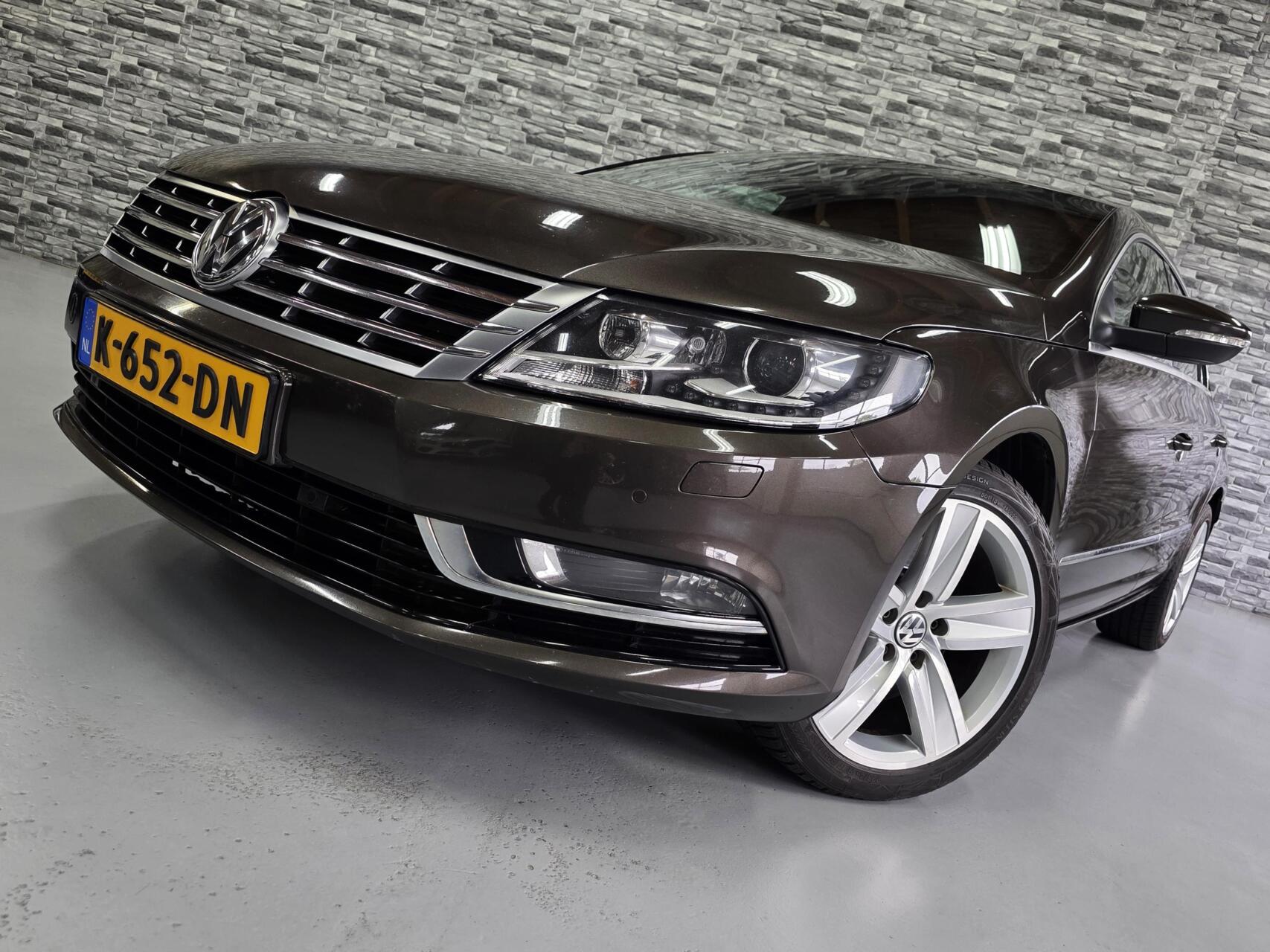 Volkswagen CC 1.4 TSI *Nwe ketting*Nwe APK*Oak brown*NAP*! 2014 - voorkant