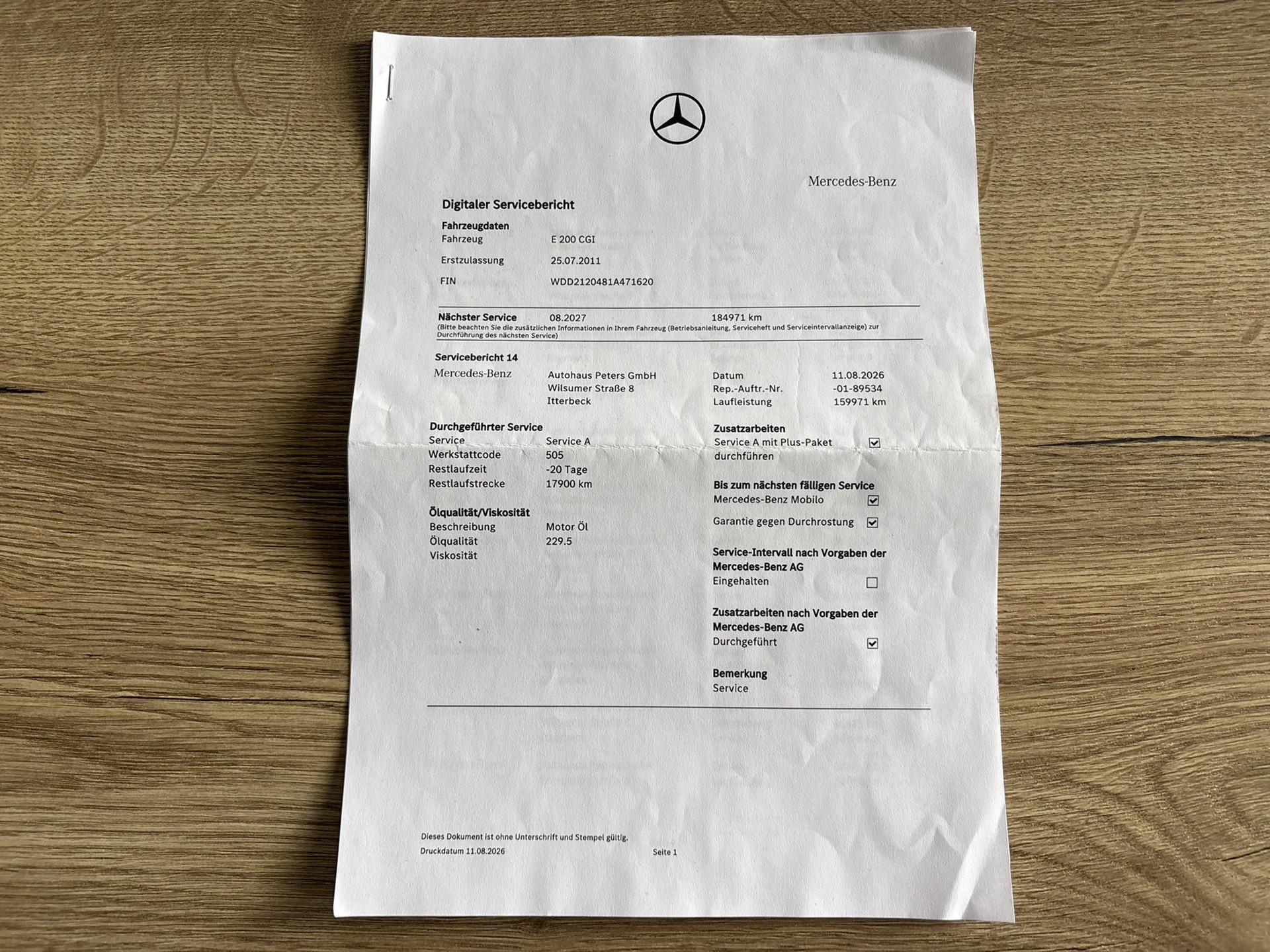 Foto van Mercedes-Benz E 200 Cgi