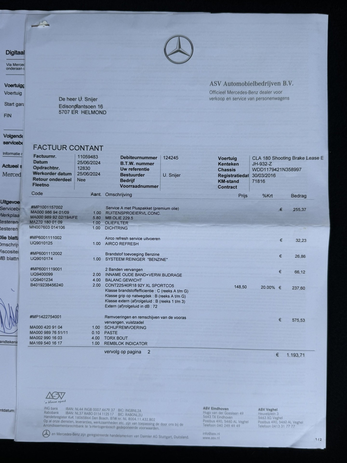 Foto van Mercedes-Benz Cla 180
