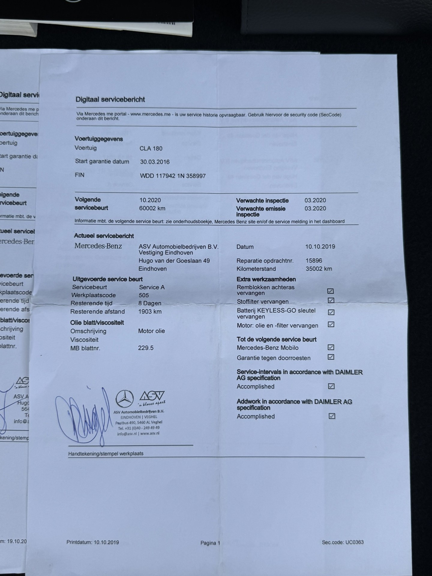 Foto van Mercedes-Benz Cla 180