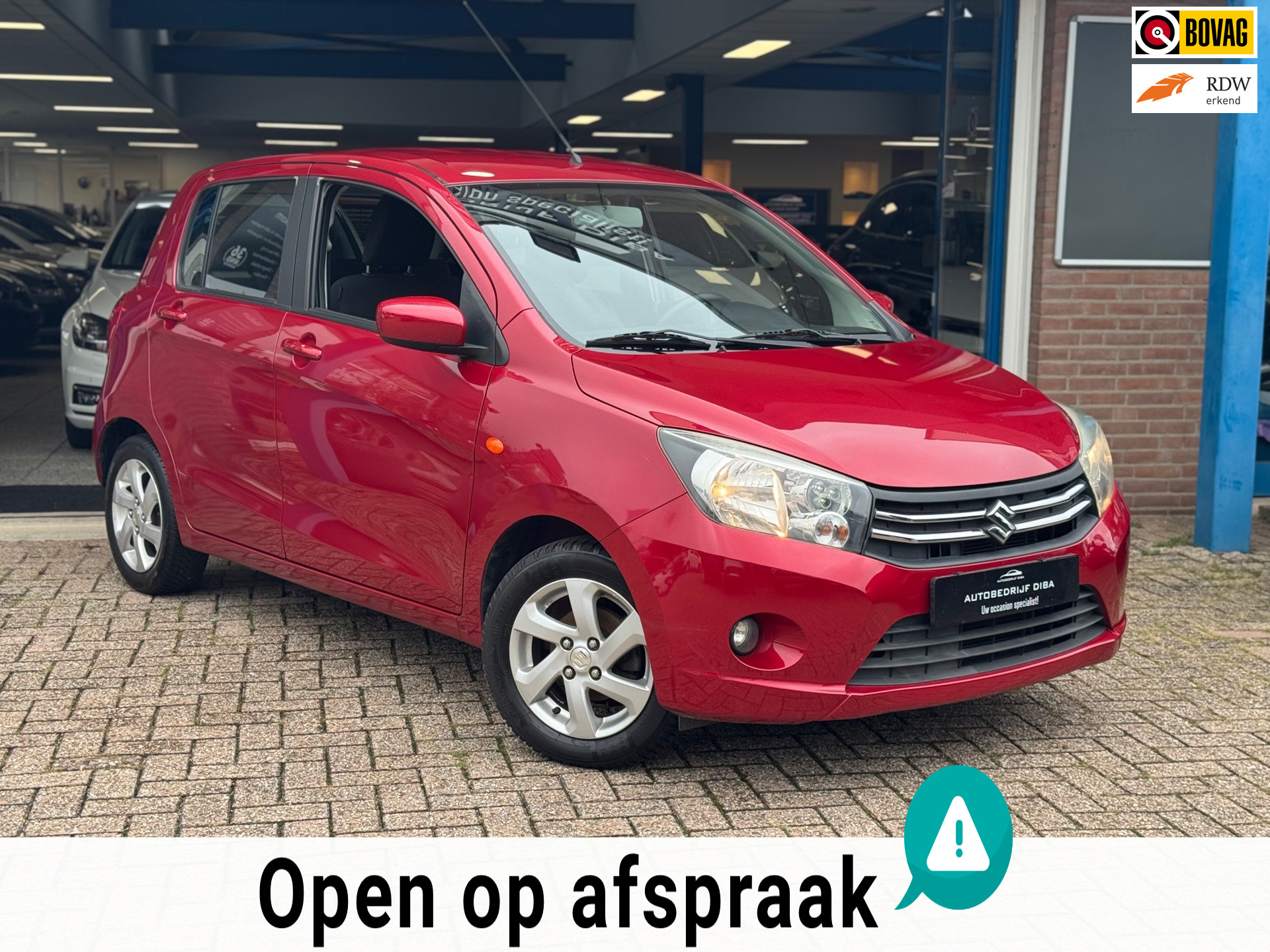 Suzuki Celerio 1.0 Exclusive 2016 Rood AIRCO APK NAP 2016 - voorkant