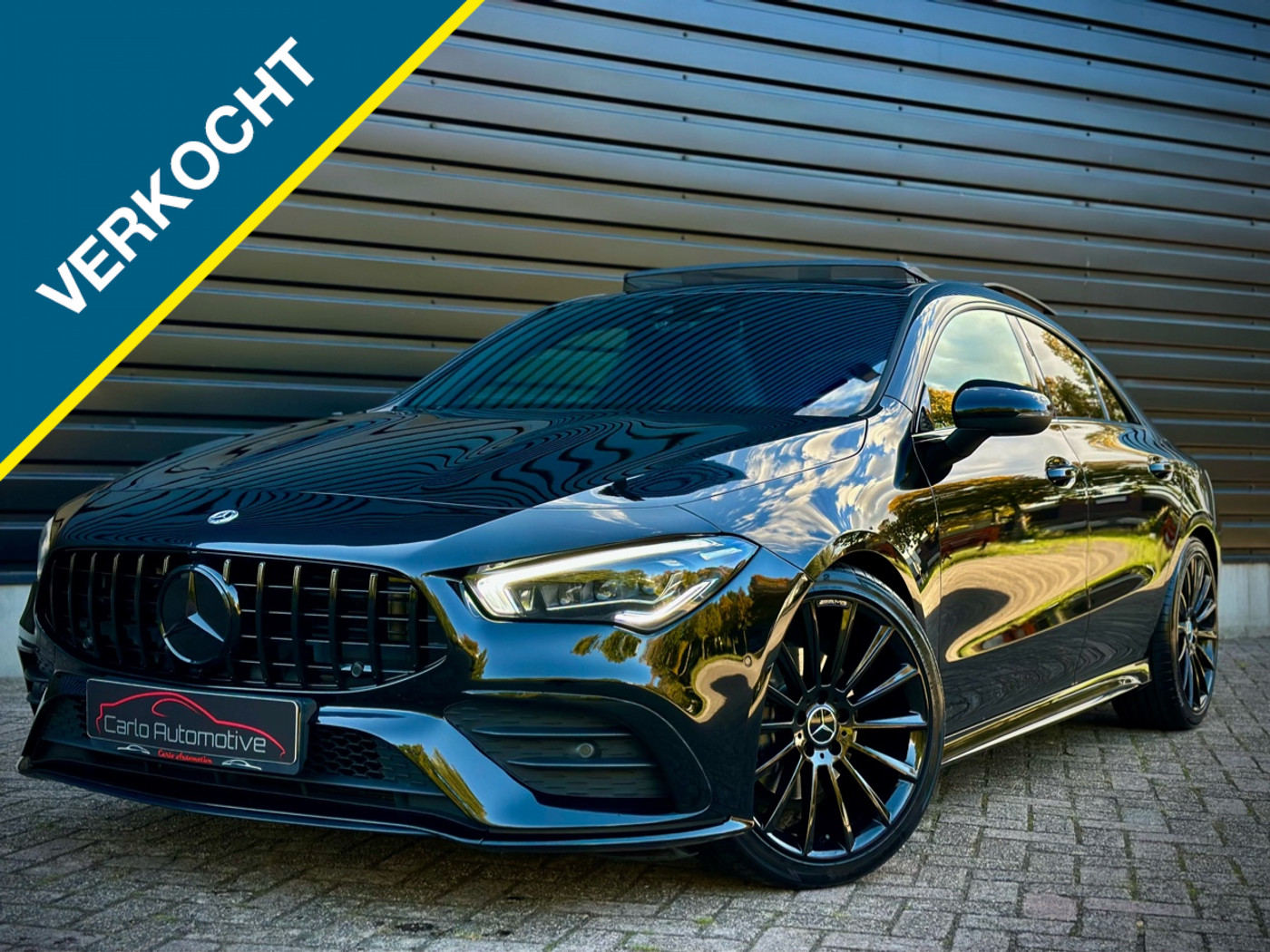 Mercedes-Benz Cla 180 180 AMG CLA45S PANO|MEMORY|SFEER|KEYLESS|NIGHT 2021 - voorkant