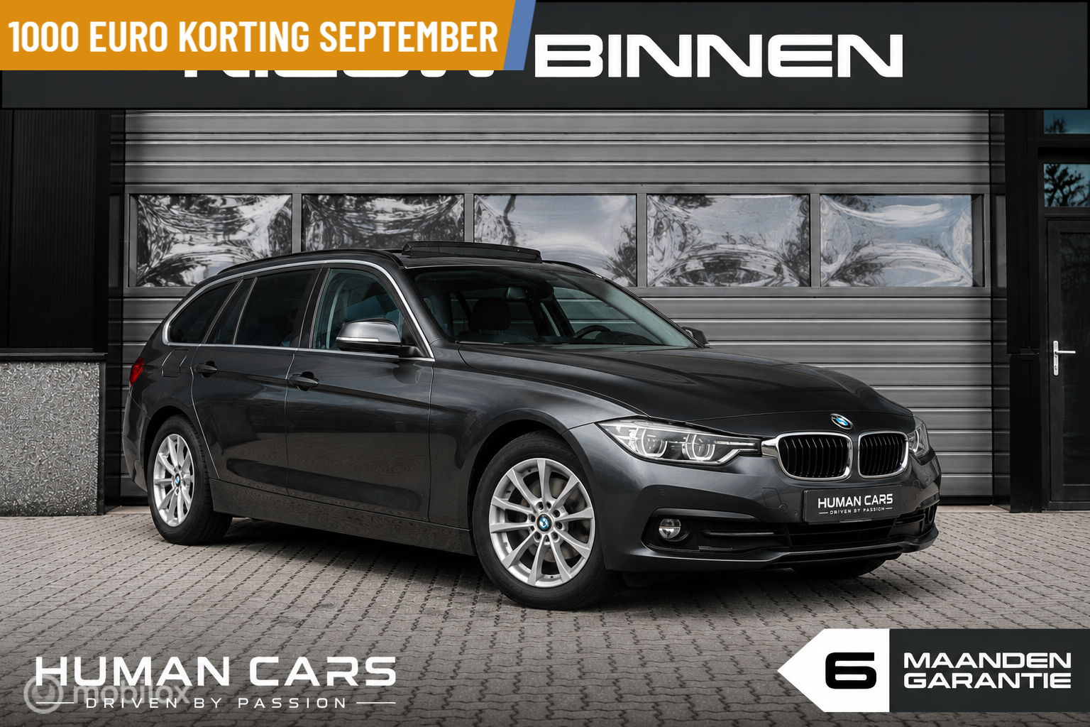 BMW 320d Efficient Dynamics 320d EDE High Executive Trekhaak Panodak 2017 - voorkant