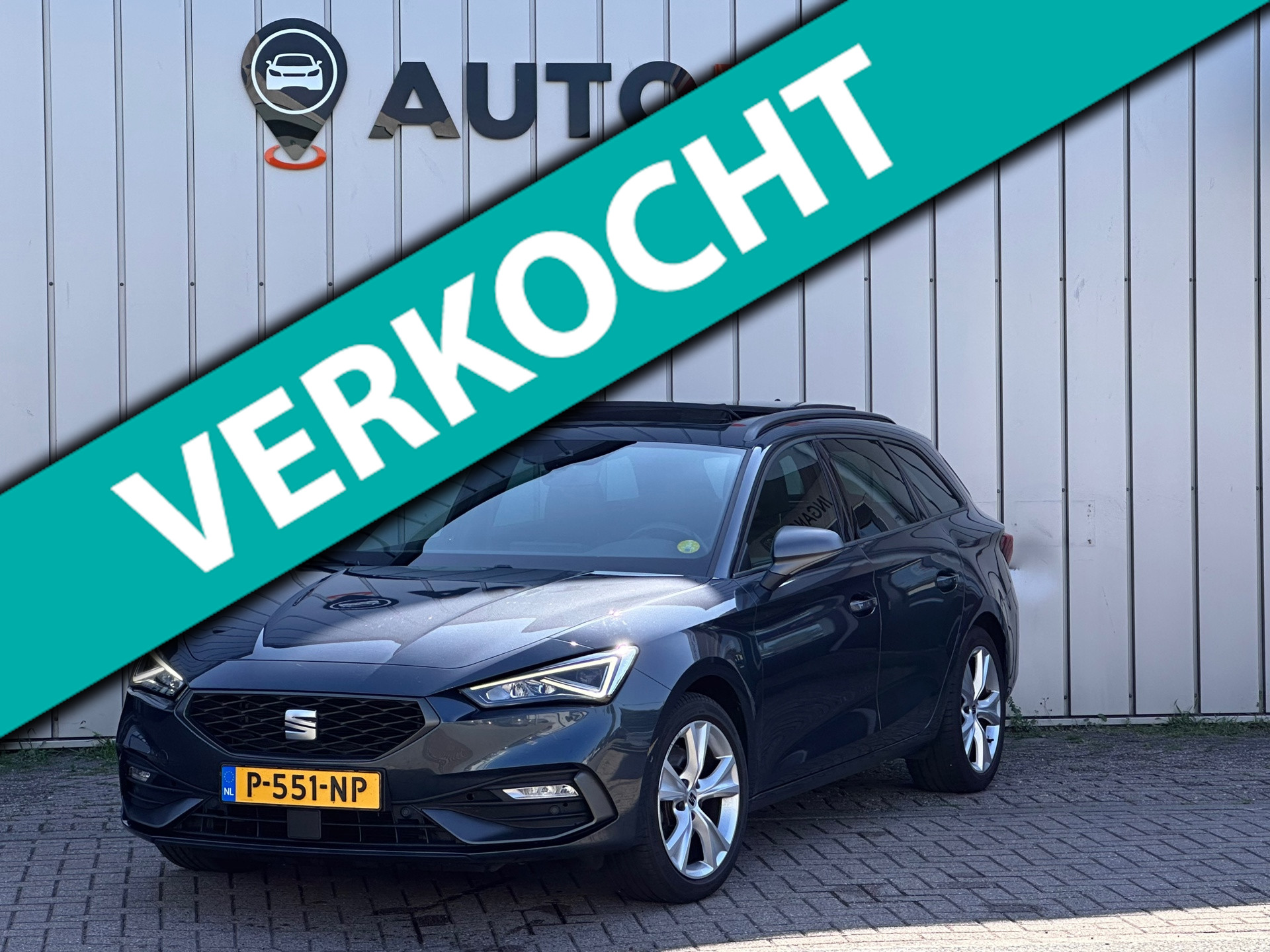 Seat Seat Leon SP 2.0 TDI FR PANO/PRIJS NL €20000 LED/CAMERA/CLIMA/ Business Intense AUT 2022 - voorkant