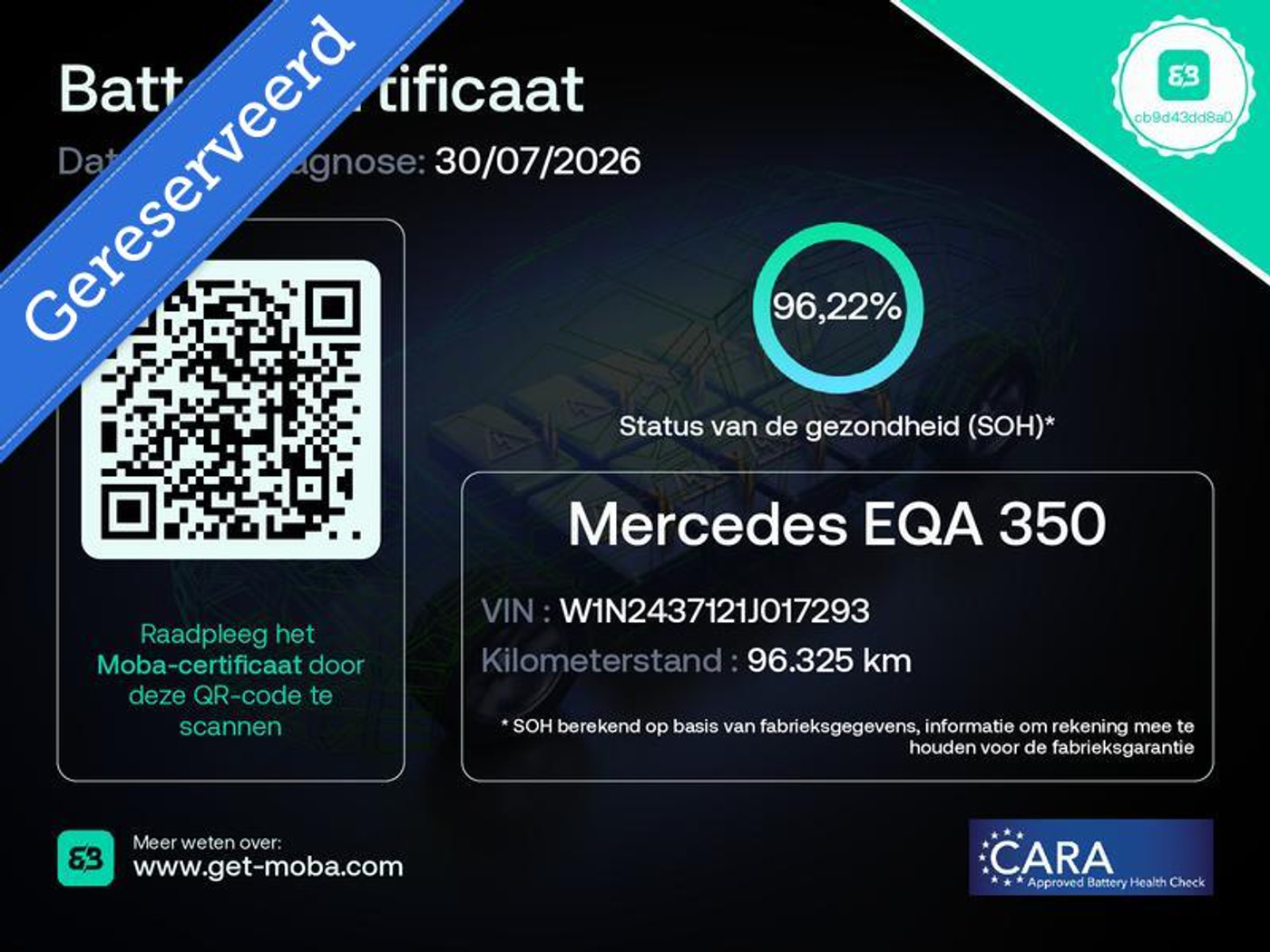 Foto van Mercedes-Benz Eqa 350 4Matic