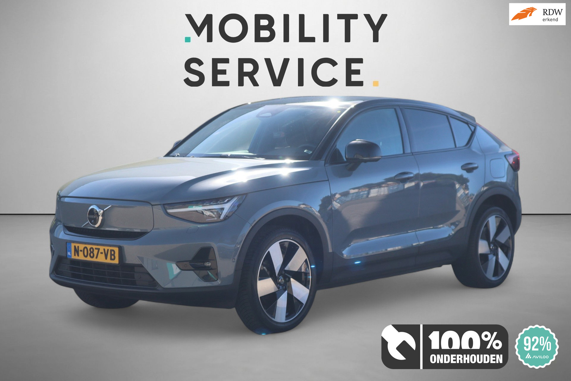 Volvo C40 Recharge Twin Intro Edition 78 kWh SOH92% Pano LED Alcan AUT 2021 - voorkant