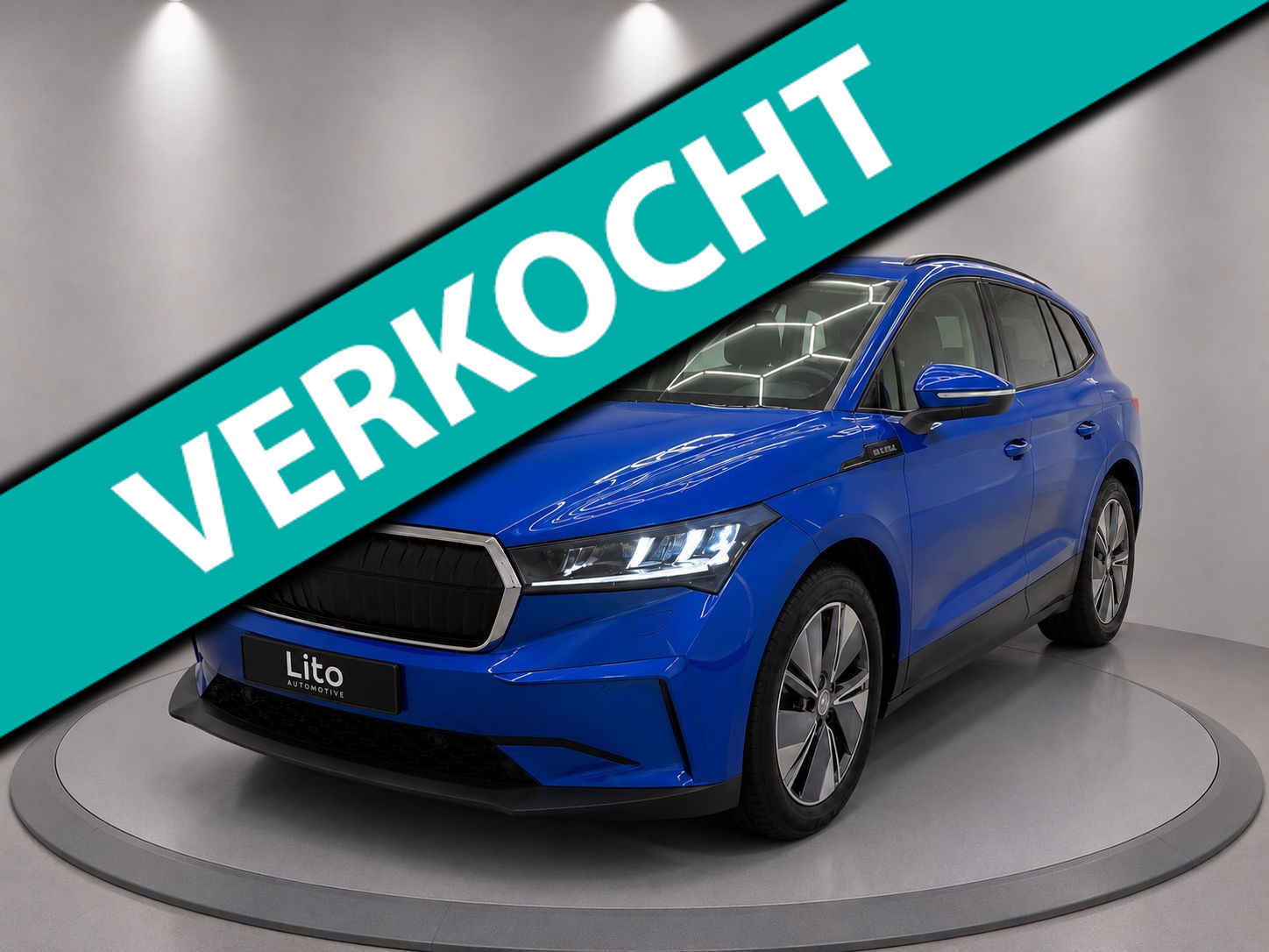 Skoda Enyaq 60 60|1/2 LEDER|NAVI|AIRCO|NL-AUTO|NAP|ELECTRIC| 2021 - voorkant