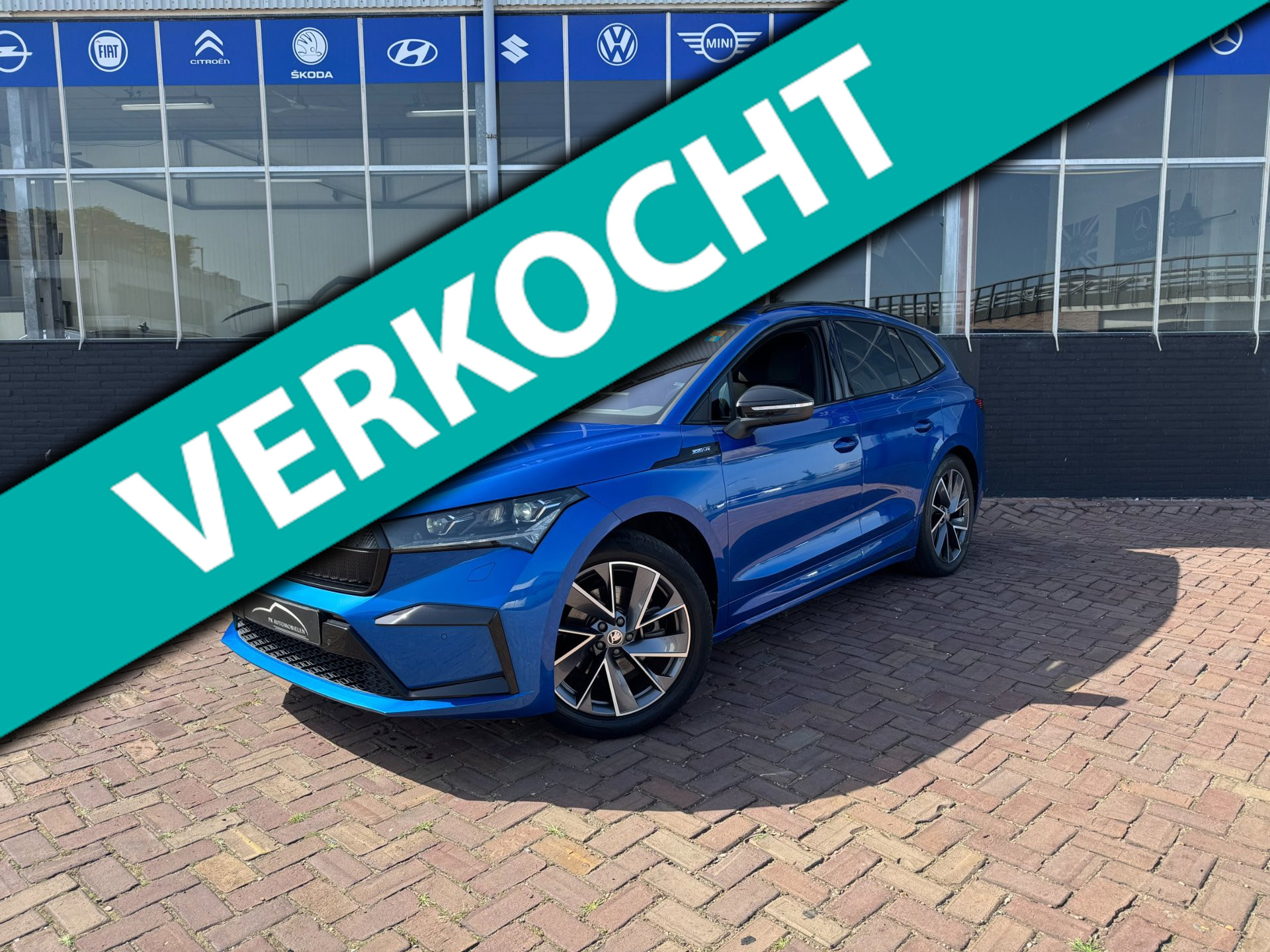 Skoda Enyaq 60 60 Sportline **CAMERA + THAAK + LEER/ALCANTARA** 2021 - voorkant