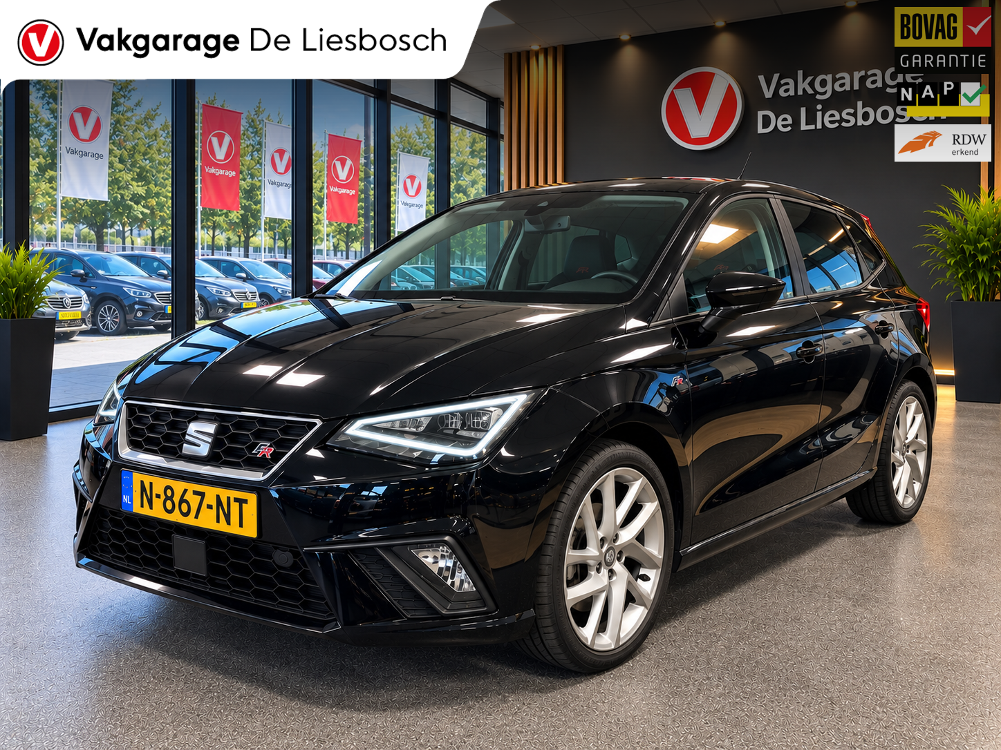 Seat Ibiza 1.0 EcoTSI FR Business Intense facelift / virtual cockpit / camera / stoel verwarming / sportstoelen 2021 - voorkant