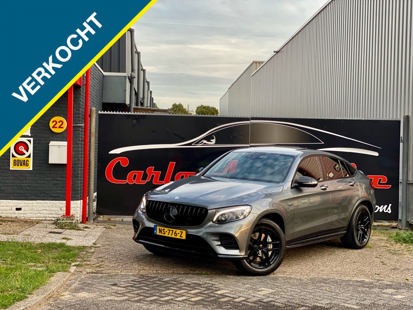 Mercedes-Benz GLC AMG 43 4MATIC NL-Auto I NAP I Distronic I Burmester I Open dak I Leder I Stoelverwarming & koeling 2017 - voorkant