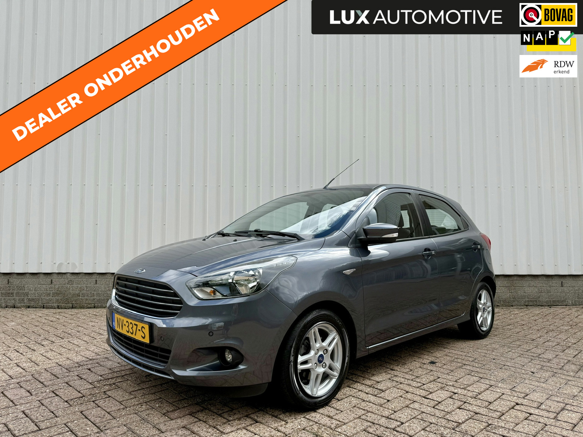 Ford Ka+ 1.2 Trend Ultimate, Airco, PDC, Bluetooth, Dealer onderhouden, NAP 2017 - voorkant