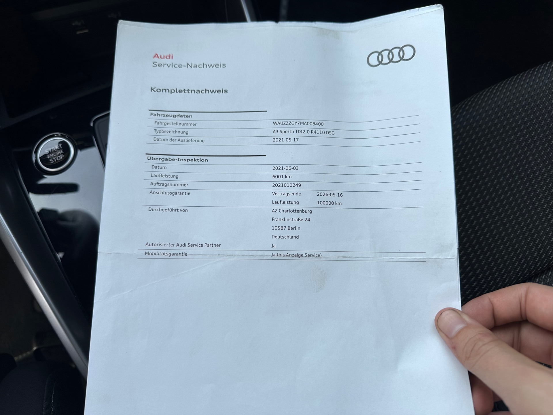 Foto van Audi A3 Sportback