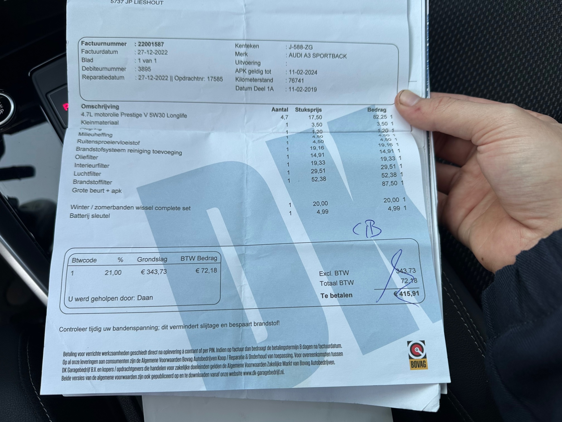 Foto van Audi A3 Sportback