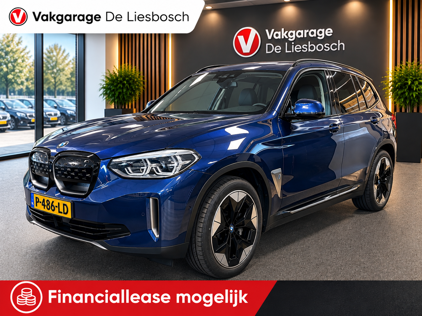 BMW Ix3 High Executive 80 kWh / Panoramadak / trekhaak / leder / head-up 2021 - voorkant