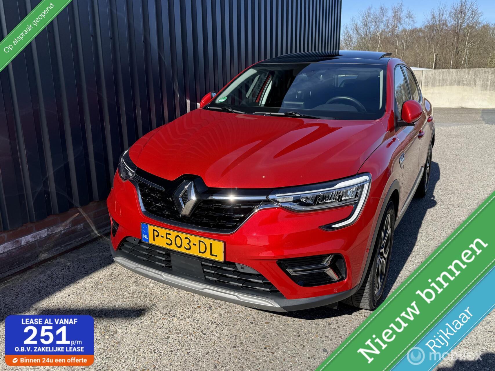 Renault Arkana E-tech 1.6 E-Tech Hybrid 145 Intens GROOT/NAVI/DAKJE/BOEKJE 2022 - voorkant